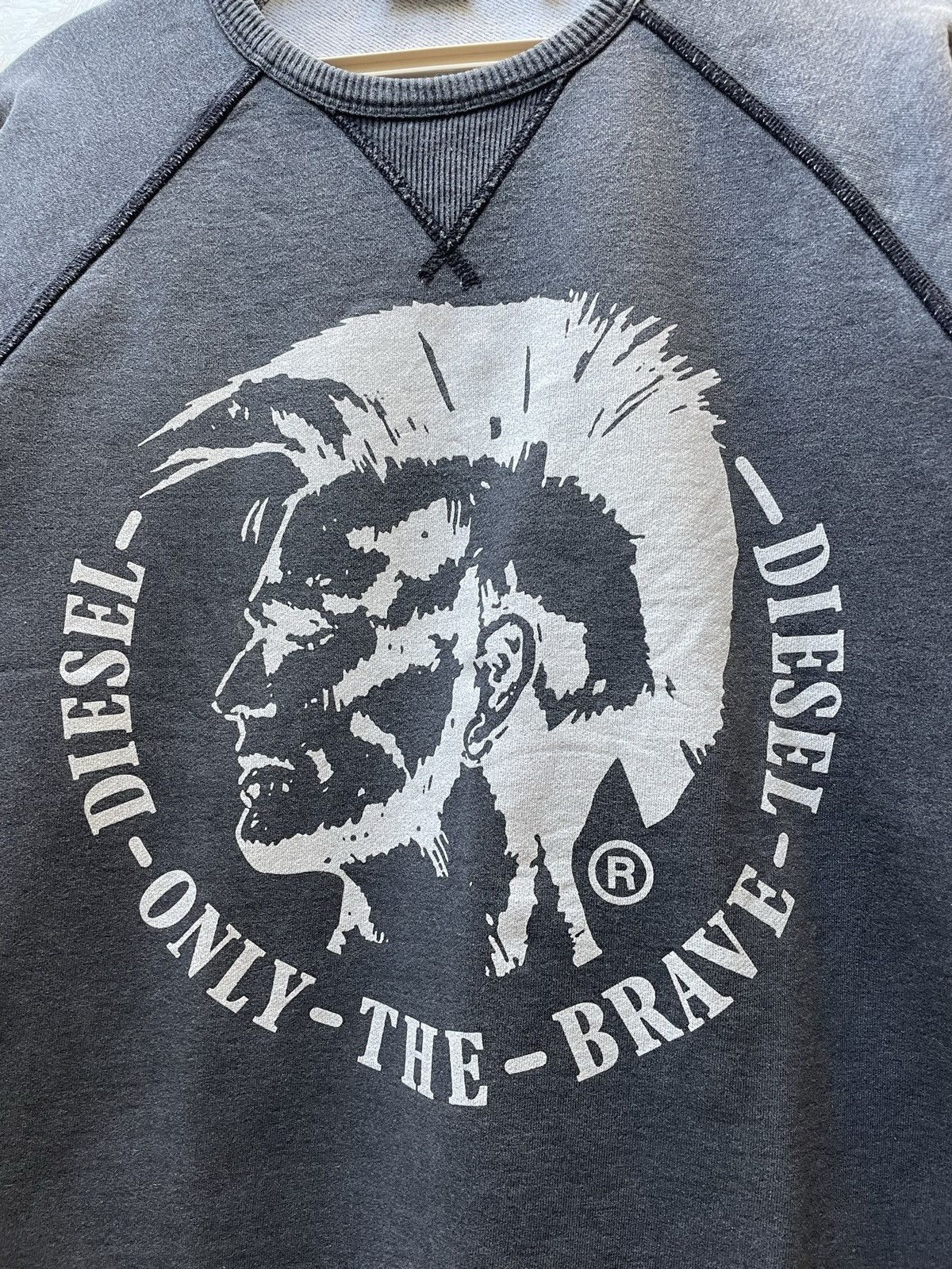 Diesel × Vintage Diesel Vintage sweatshirt Punk Face avant garde Size US S / EU 44-46 / 1 - 2 Thumbnail