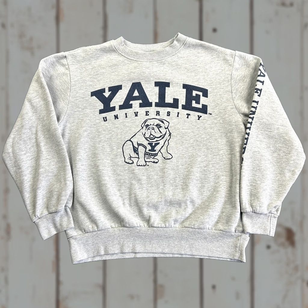 Vintage Yale University Sweatshirt XS Crewneck Gray Handsome Dan Bulldog Logo University Size XS / US 0-2 / IT 36-38 - 1 Thumbnail