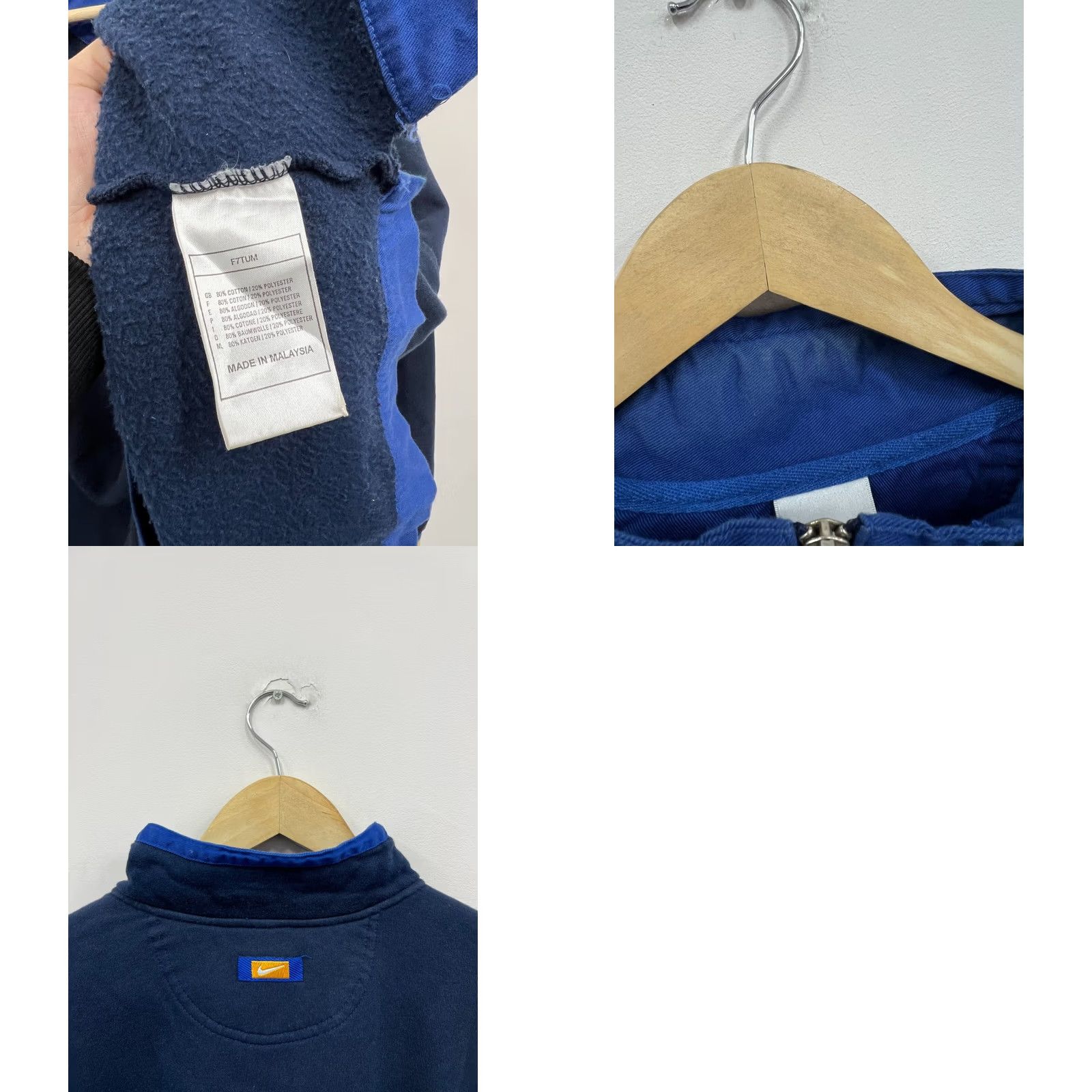 Nike 90s Nike Sweatshirt Navy Blue 1/4 Zip Logo XL Men Size US XL / EU 56 / 4 - 8 Thumbnail