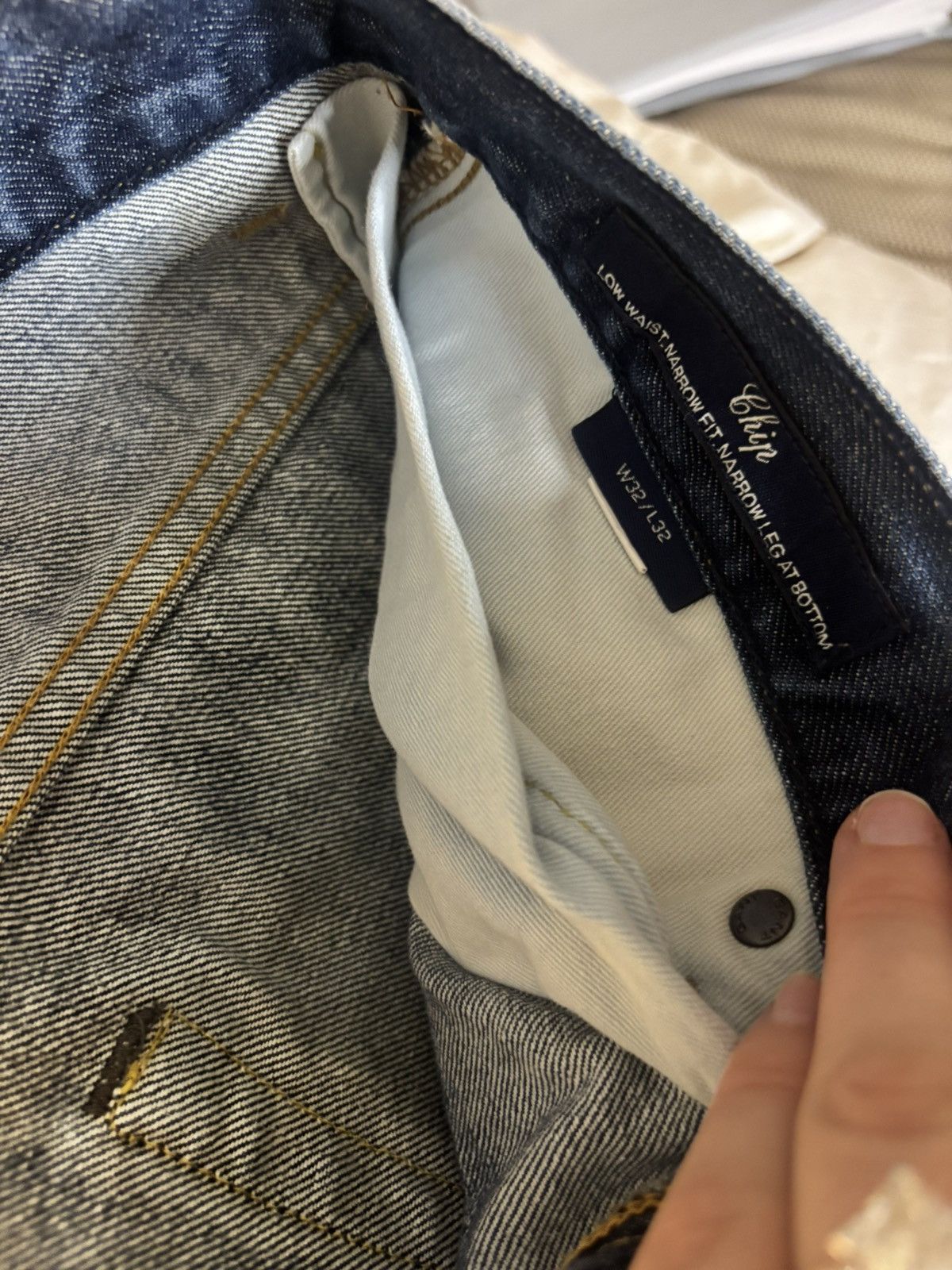 Hudson Gant Men’s Relaxed Blue Jeans Size US 32 / EU 48 - 2 Thumbnail