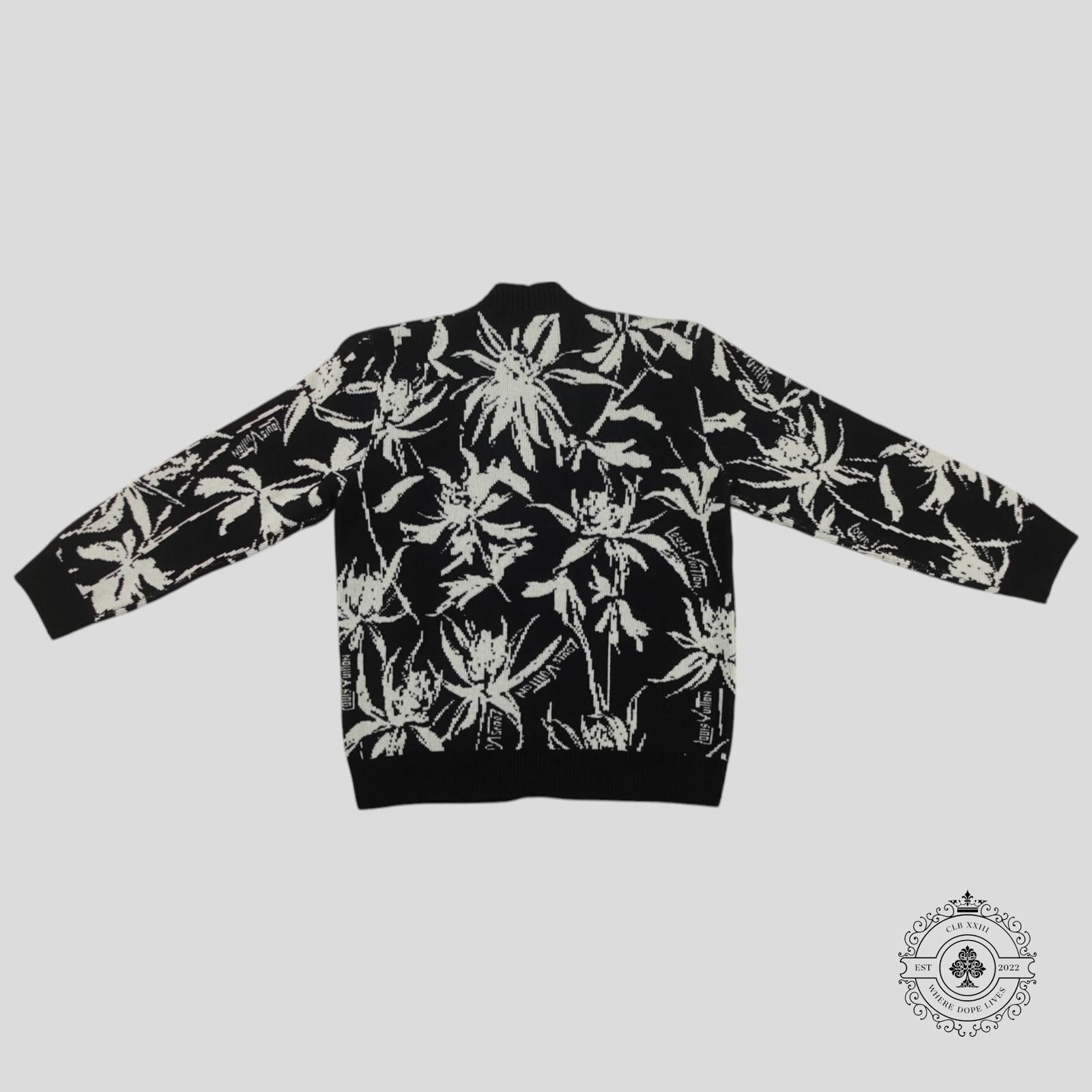 Louis Vuitton Louis Vuitton Thistle Jacquard Cardigan in Black Size ONE SIZE - 2 Thumbnail