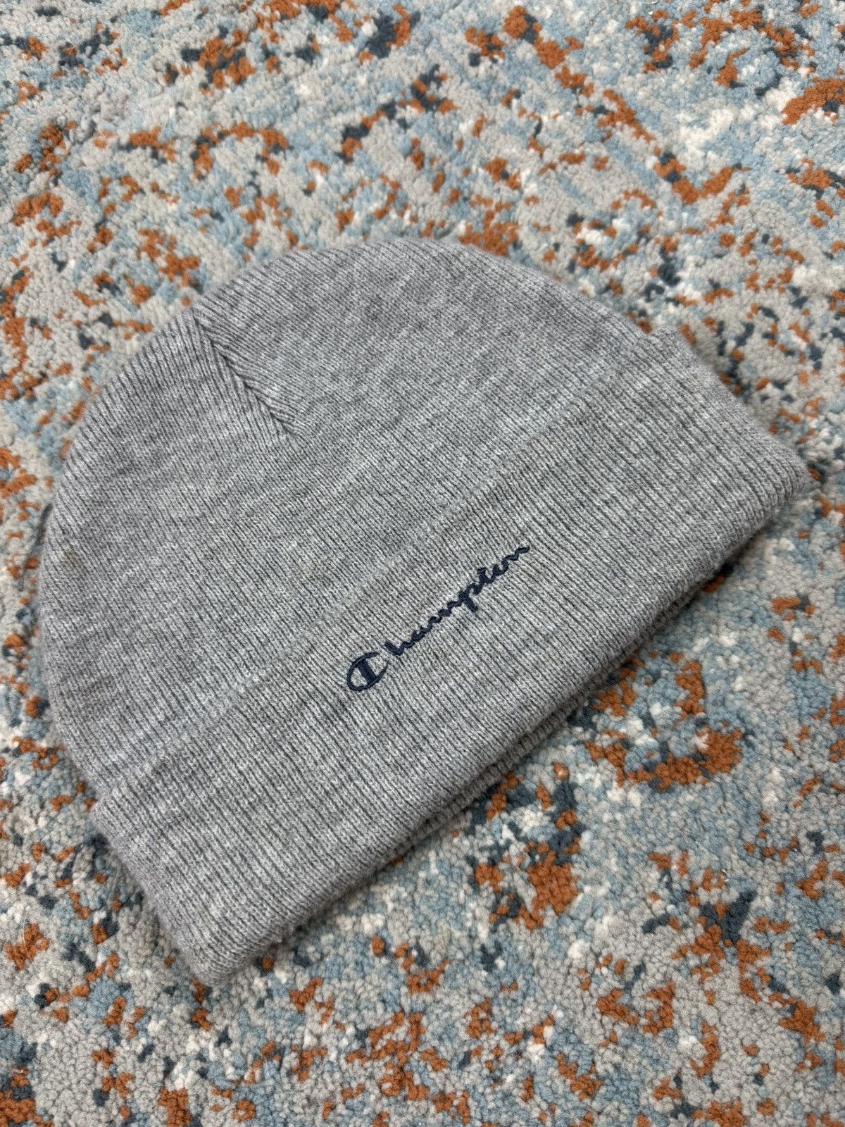 Champion × Vintage Vintage 90s Champion USA ribbed beanie embroidered logo hat Size ONE SIZE - 2 Thumbnail