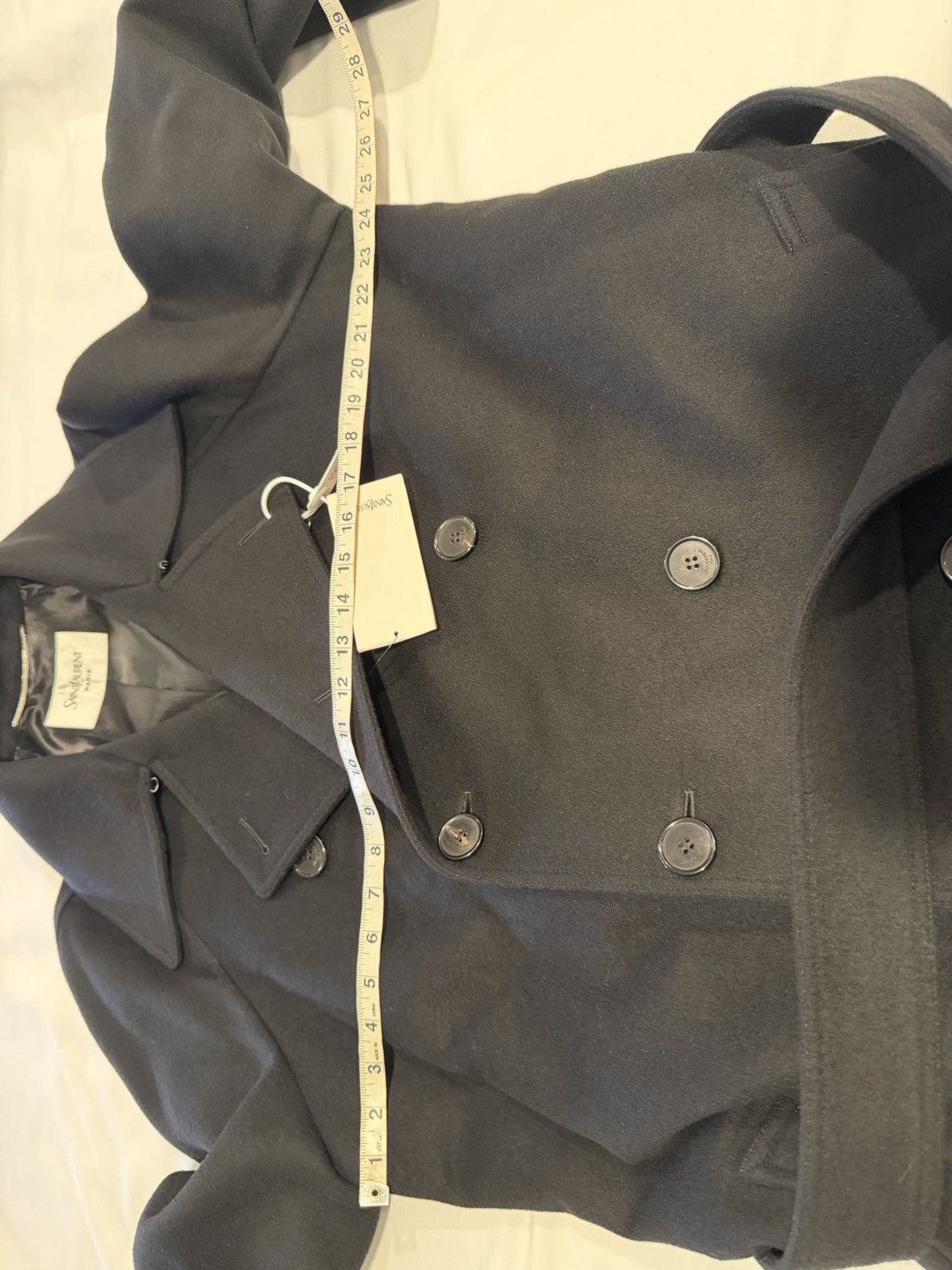 Saint Laurent Paris Saint Laurent men’s 2024 double breasted coat. 52/42/L $6600 Size US L / EU 52-54 / 3 - 7 Thumbnail