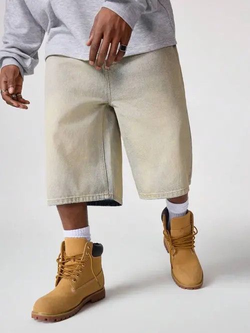 Jean Hamada x Kanou Vintage Jorts Designer Y2k Shorts Jeans Size US 32 / EU 48 - 5 Thumbnail