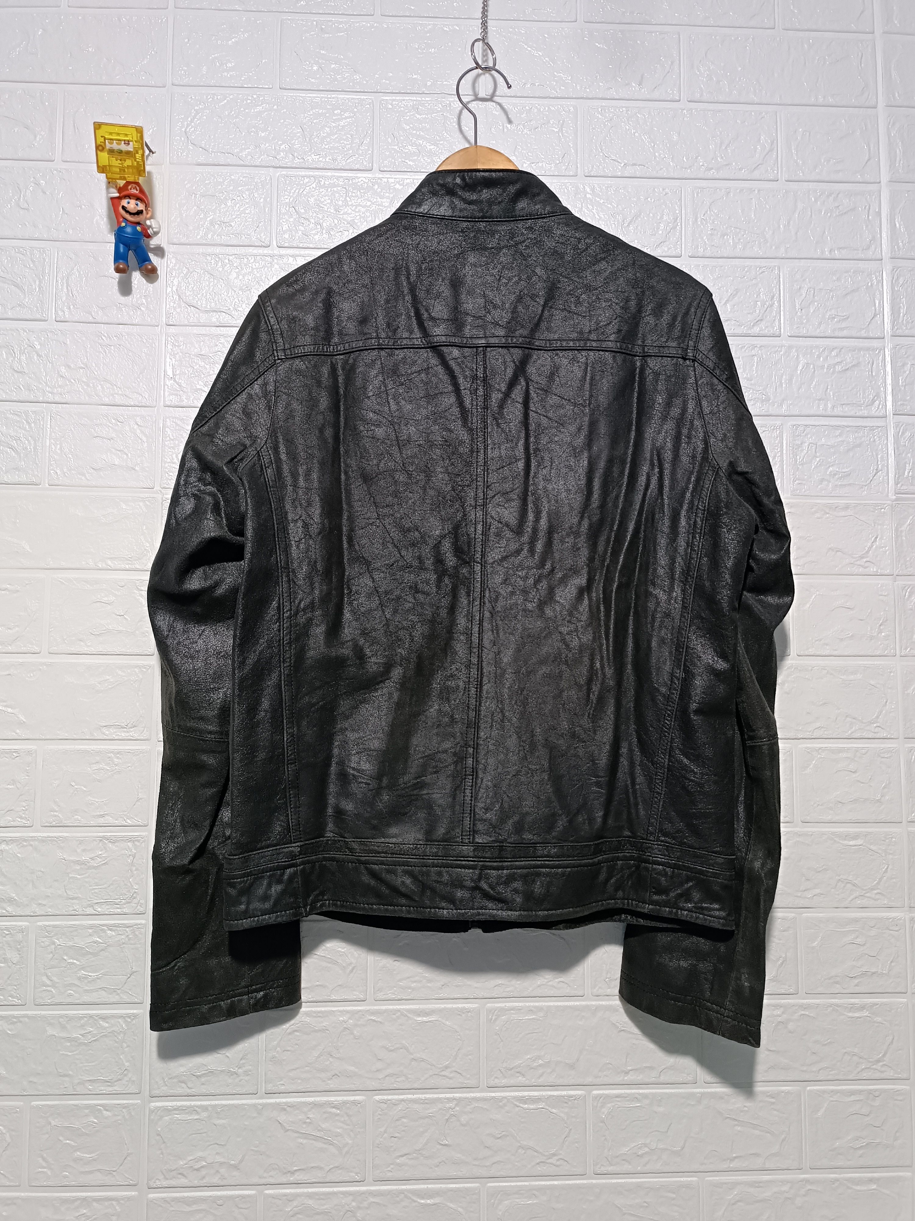 Japanese Brand Vintage Distressed Leather Biker Jacket Size US L / EU 52-54 / 3 - 5 Thumbnail