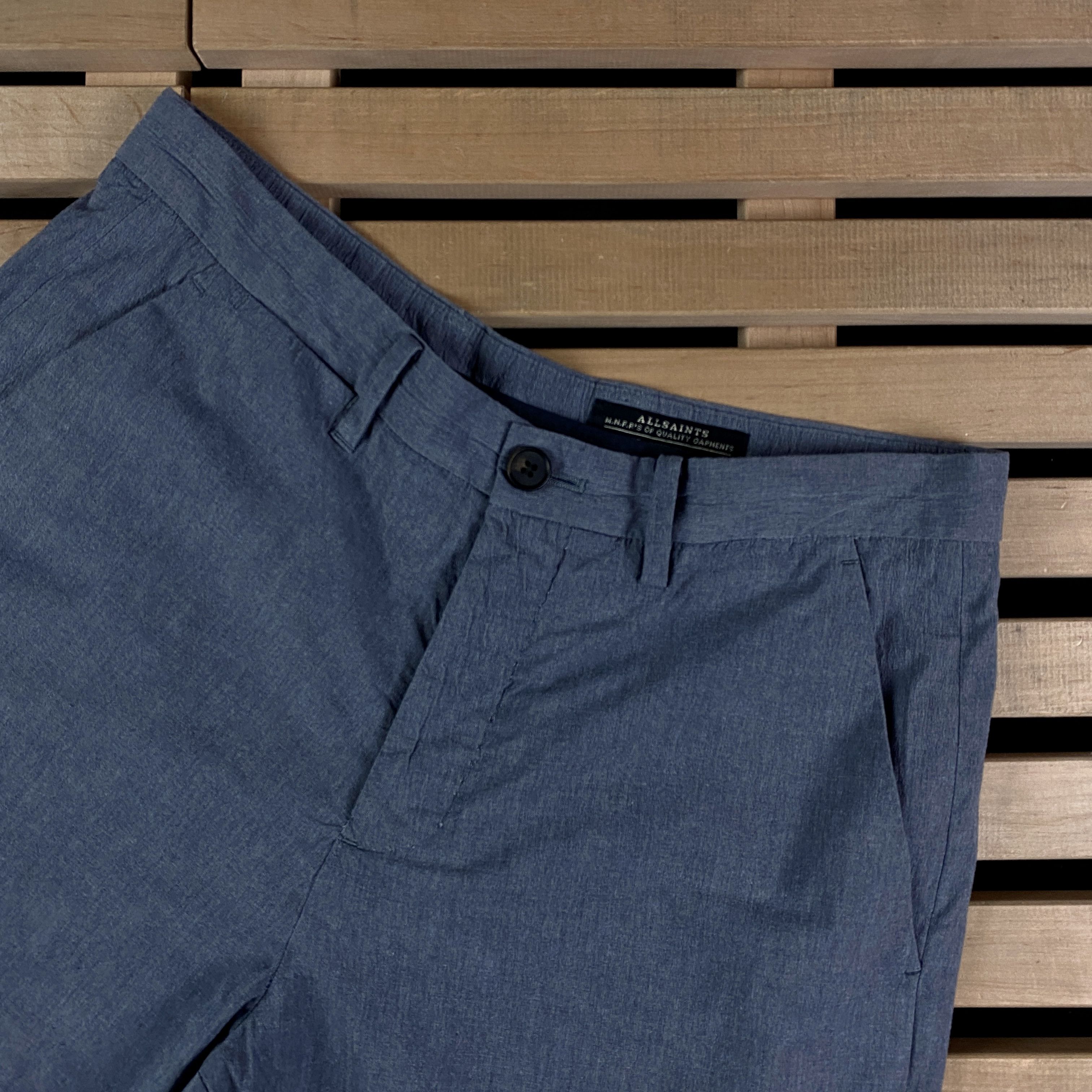 Allsaints Men’s Shorts Allsaints Size 28 Blue Size US 28 / EU 44 - 2 Thumbnail