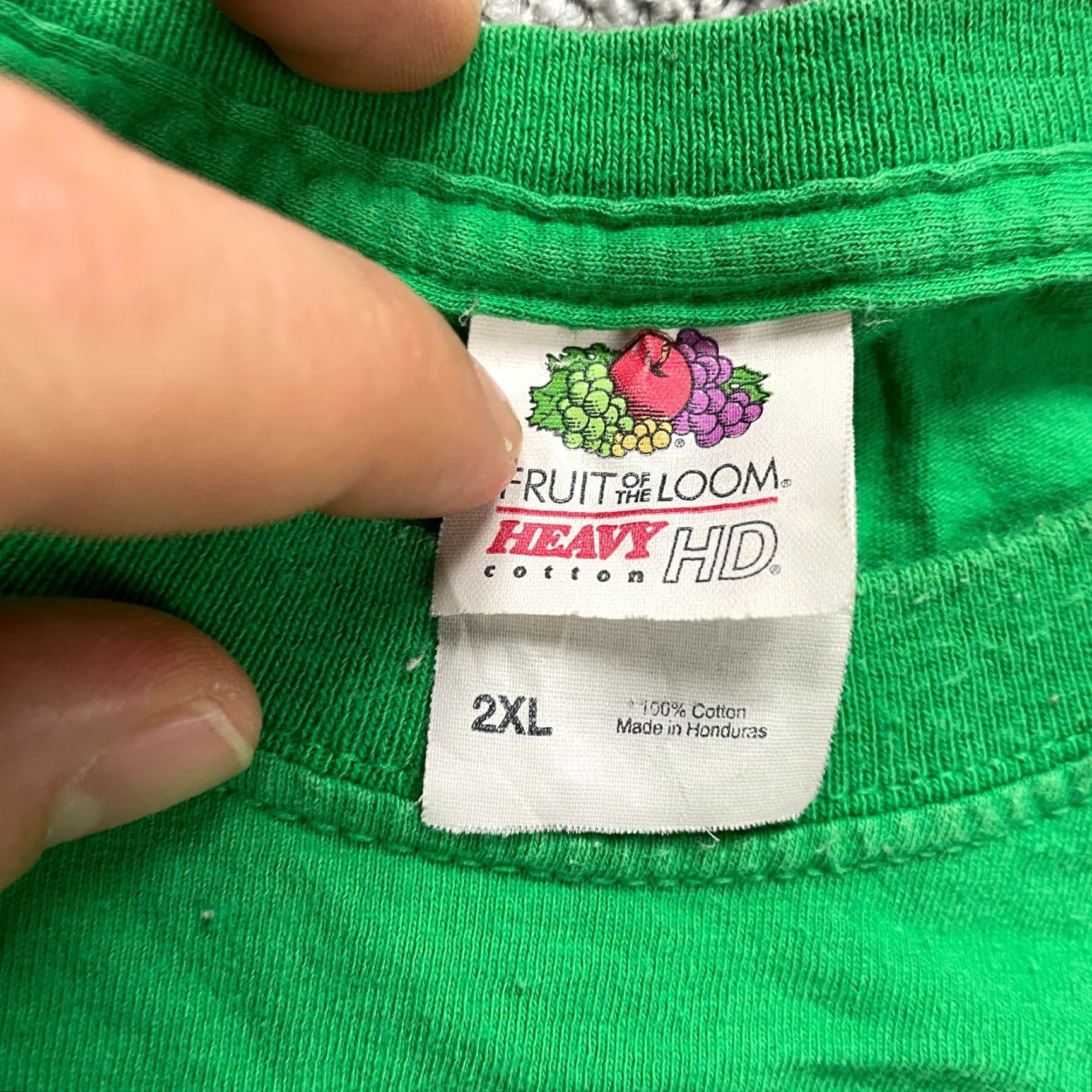 Fruit Of The Loom Fruit Of The Loom Unisex T-Shirt 2XL Green Christmas Holiday Heavy Cotton Tee Size US XXL / EU 58 / 5 - 7 Thumbnail