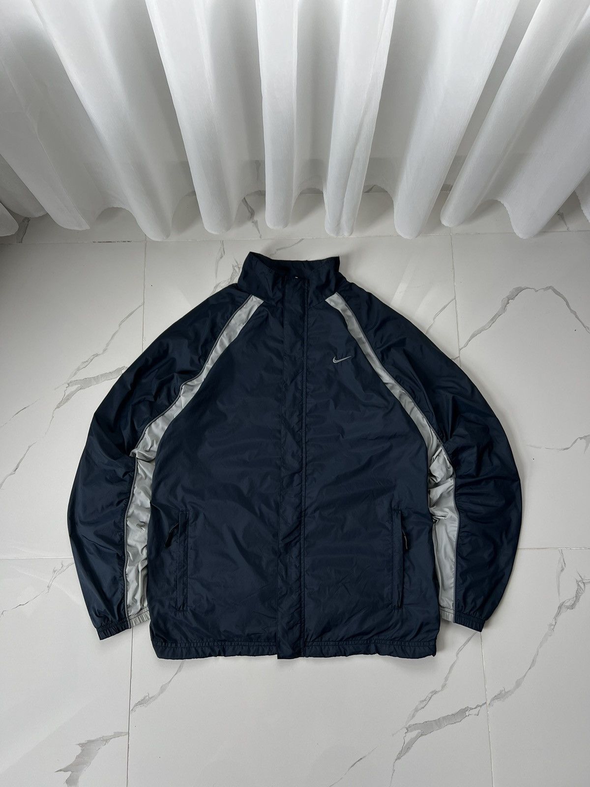 90's NIKE RETRO RARE GORPCORE Y2K SWOOSH LOGO TRACK JACKET