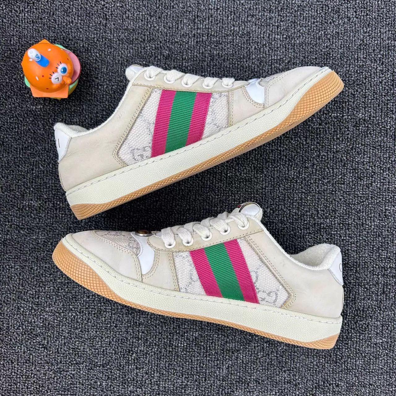 Gucci Gucci Pink & White Distressed Sneakers Women's 36 Size US 5.5 / IT 35.5 - 3 Thumbnail