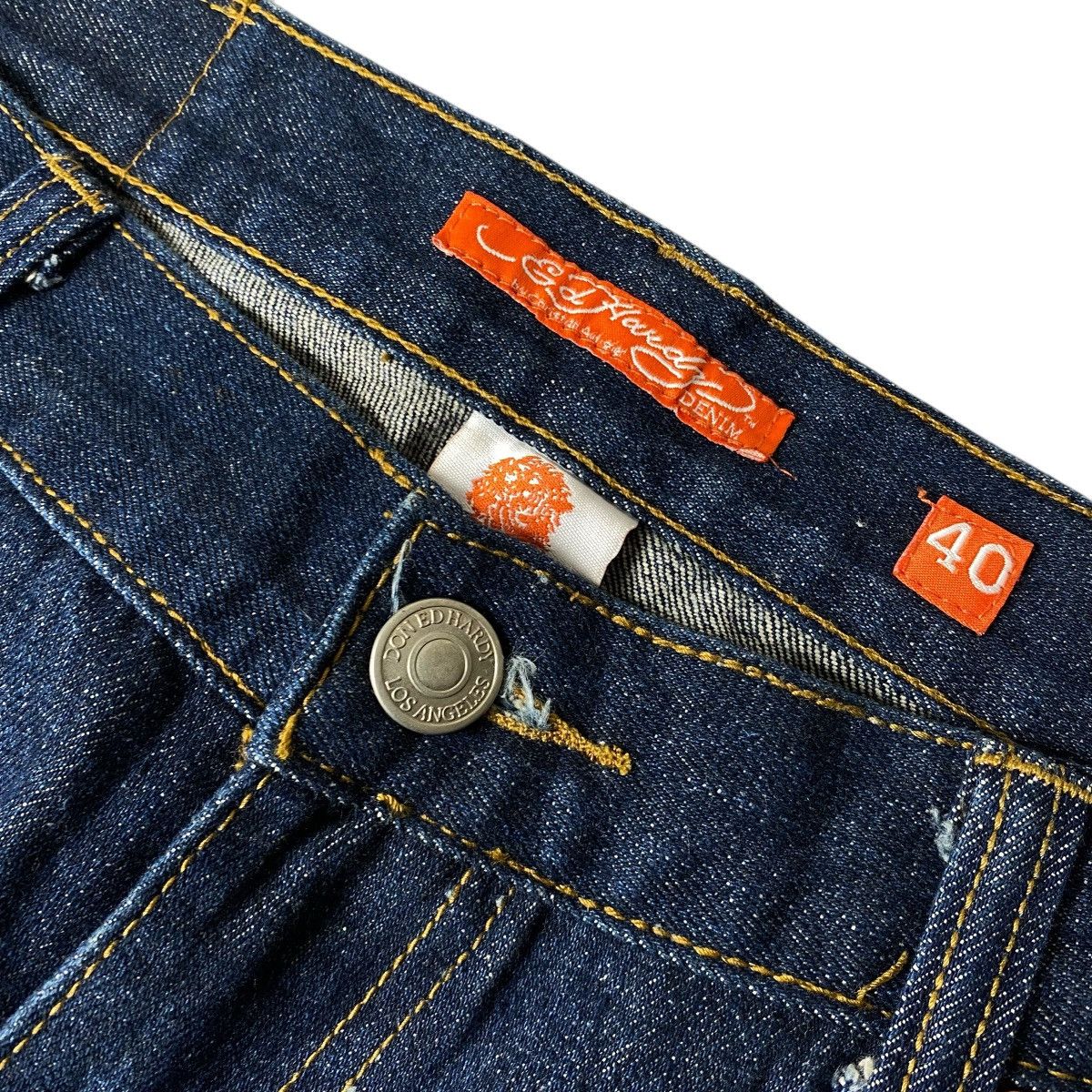 Ed Hardy 🚨CYBER WEEK🚨 Don Ed Hardy embroidery baggy denim pants Size US 40 / EU 56 - 6 Thumbnail