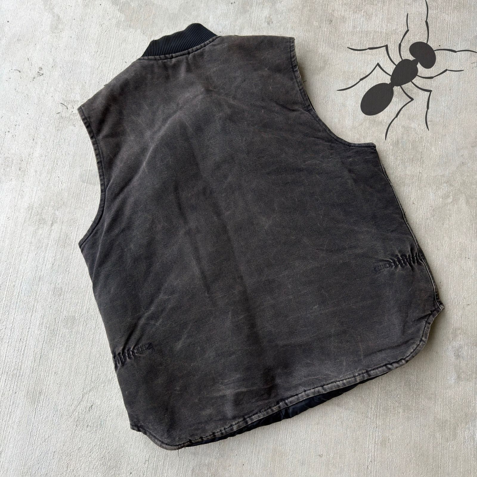 Carhartt × Vintage Carhartt VQ185 black work wear vest Size US L / EU 52-54 / 3 - 3 Thumbnail