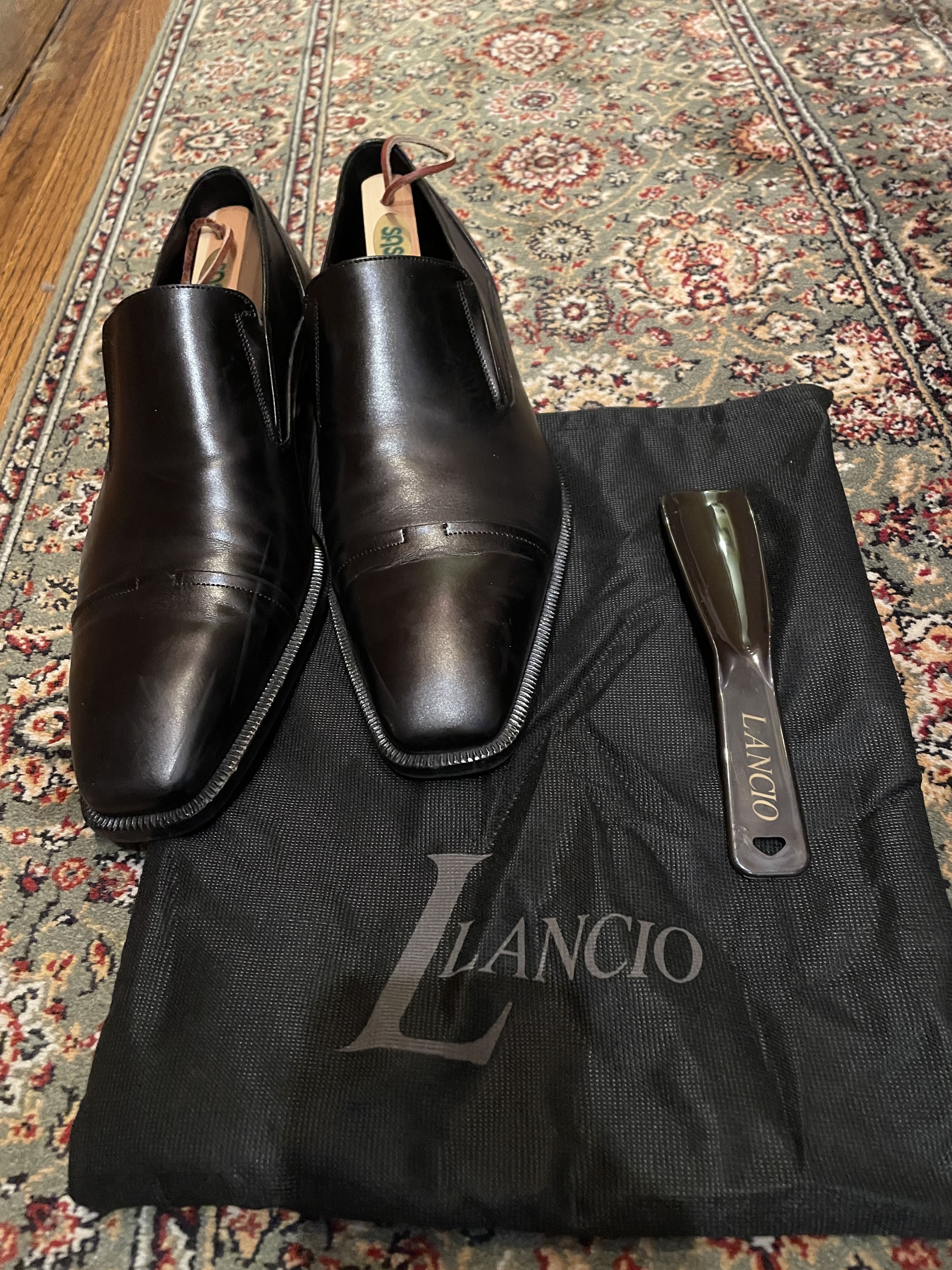 Other LANCIO MEN'S SIZE 45 CALF SKIN DRESS SHOE Hand made in Italy Size US 12 / EU 45 - 3 Thumbnail