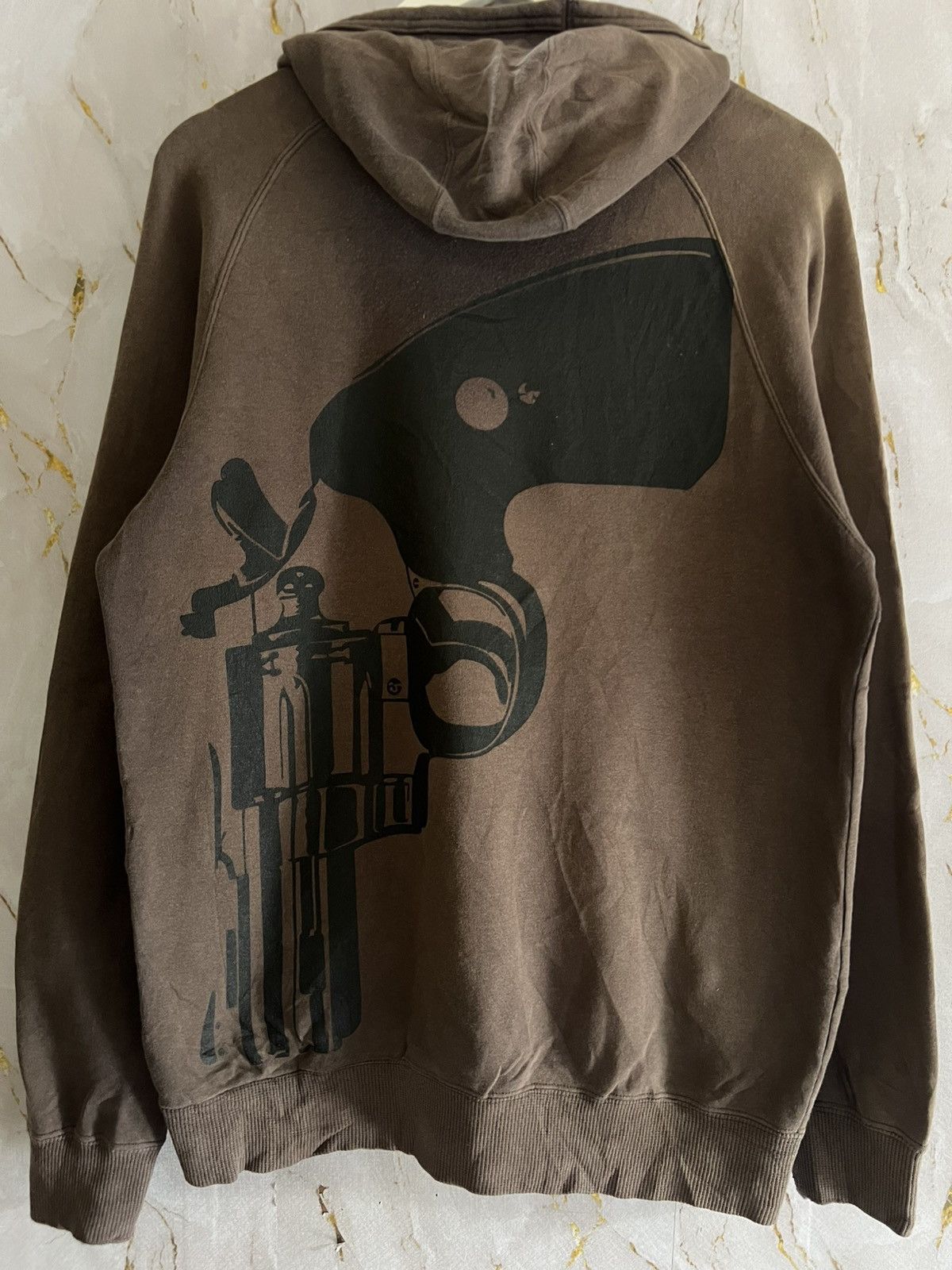 Japanese Brand 🔥 Beatnik Life Hoodie–Rare Japan Streetwear Gun Print Design Size US L / EU 52-54 / 3 - 2 Thumbnail