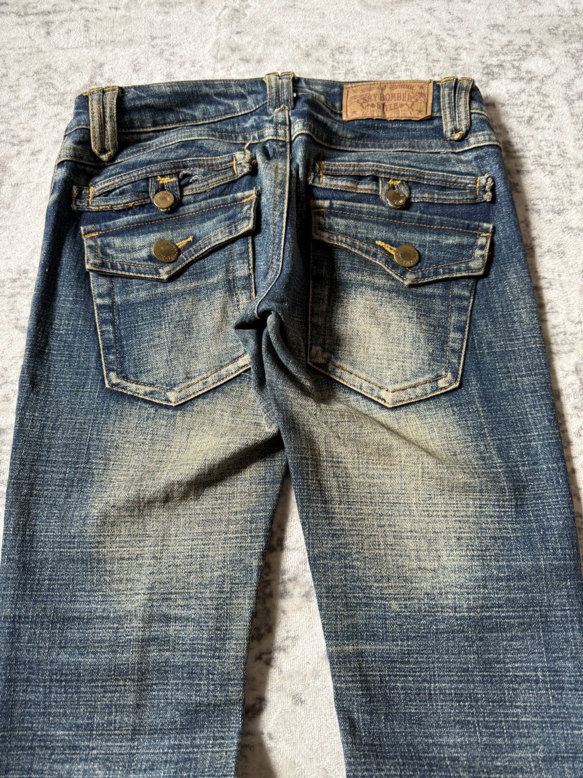 Hysteric Glamour Sky Bomber Japan Mud Wash Flared Jeans Size US 28 / EU 44 - 11 Thumbnail