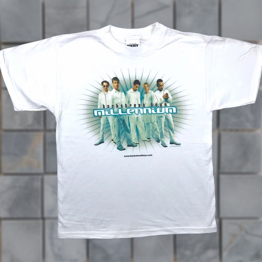 Tultex VINTAGE Backstreet Boys Millennium CONCERT T-Shirt S White Tultex Mens|Womens tees Size US S / EU 44-46 / 1 - 1 Thumbnail