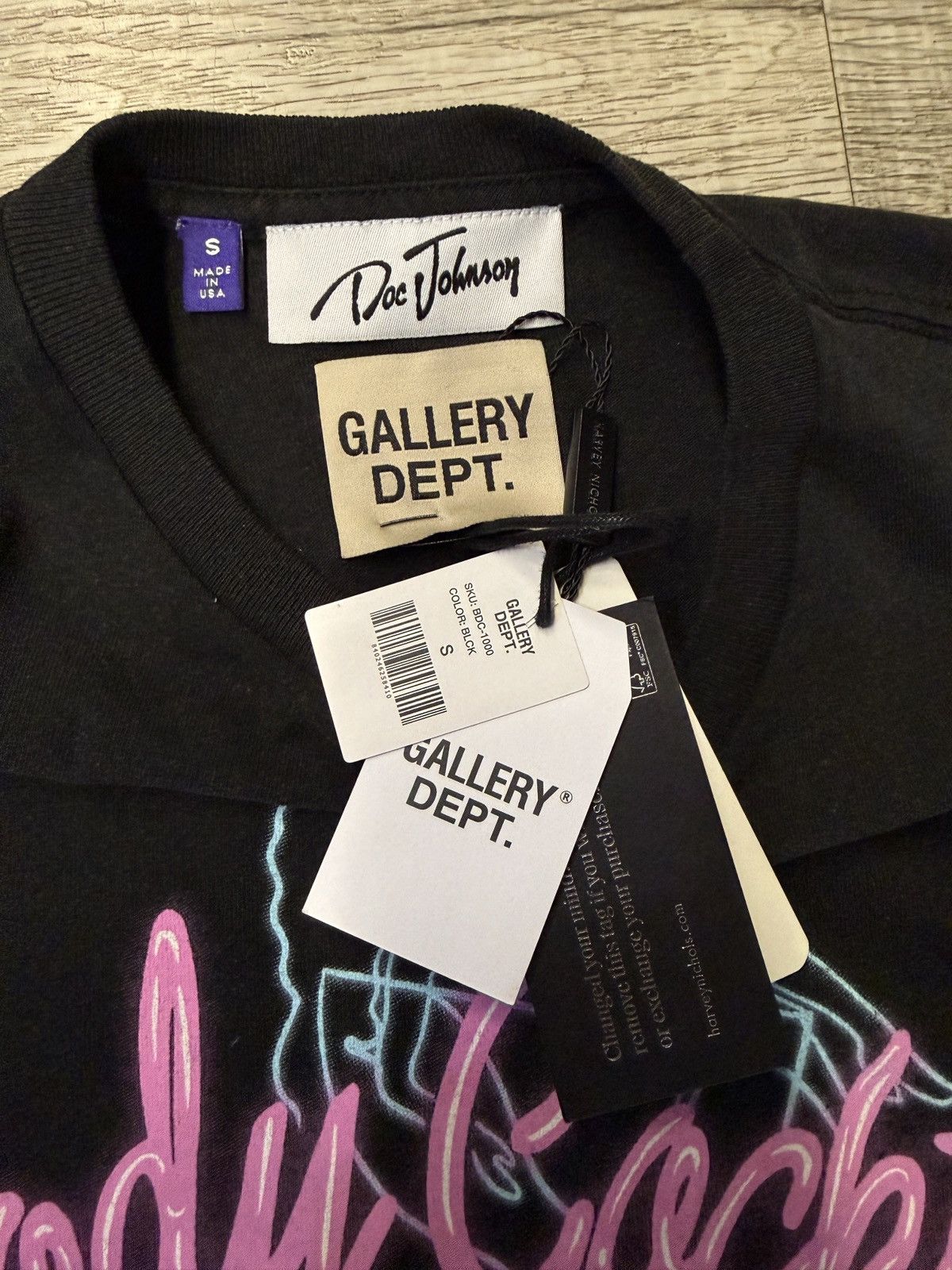 Gallery Dept. Gallery Dept Doc Johnson Tee Black Size US S / EU 44-46 / 1 - 3 Thumbnail
