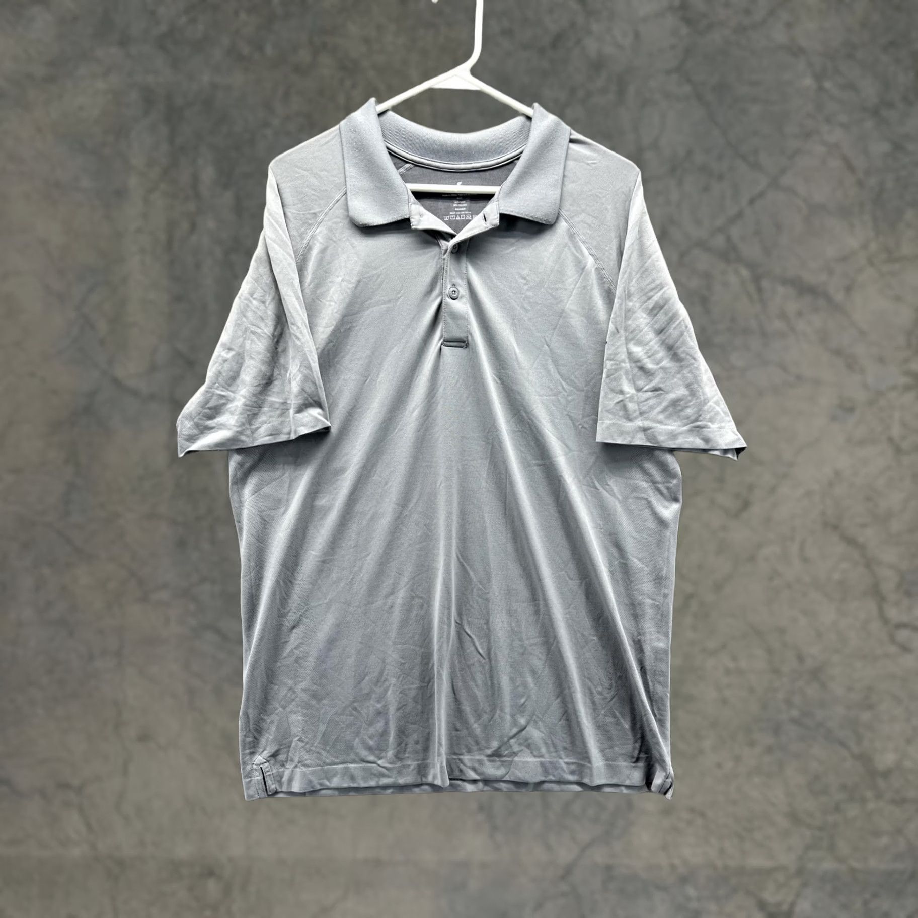 Vintage Fanatics Polo Shirt Mens XL Gray Solid Short Sleeve Lightweight Moisture Wicking Golf Polo Shirt Mens XL Gray Solid Cotton? Nylon-Polyester Knit Size US XL / EU 56 / 4 - 1 Thumbnail