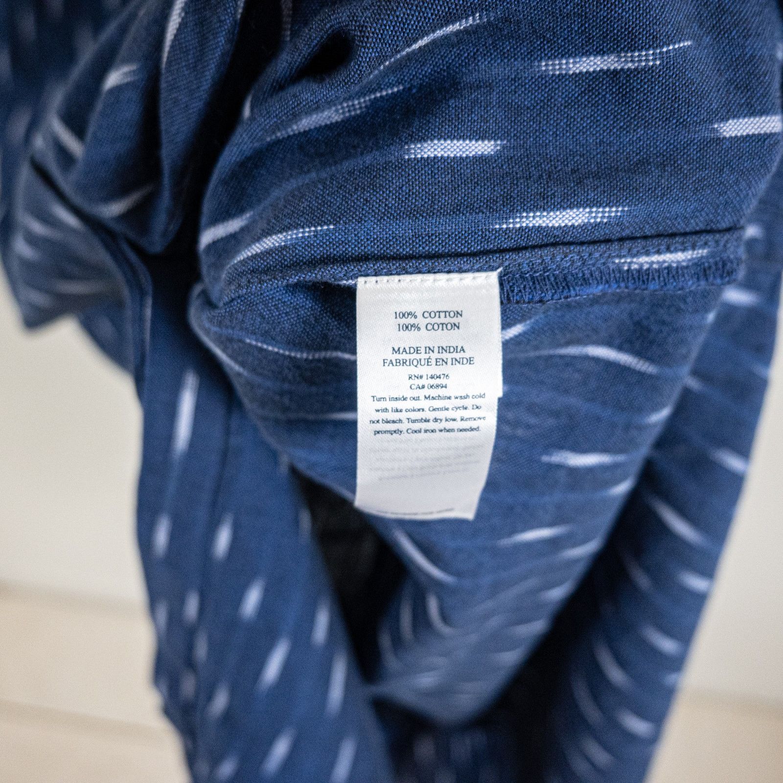 Faherty Faherty $198 Women's Saylor Dress in Midnight Ikat blue Size XS / US 0-2 / IT 36-38 - 9 Thumbnail