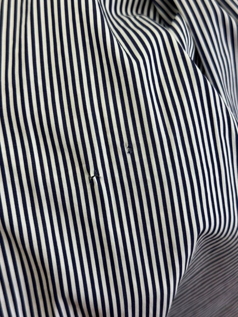 Louis Vuitton Louis Vuitton Neckline printed logo striped shirt Size S / US 4 / IT 40 - 7 Thumbnail
