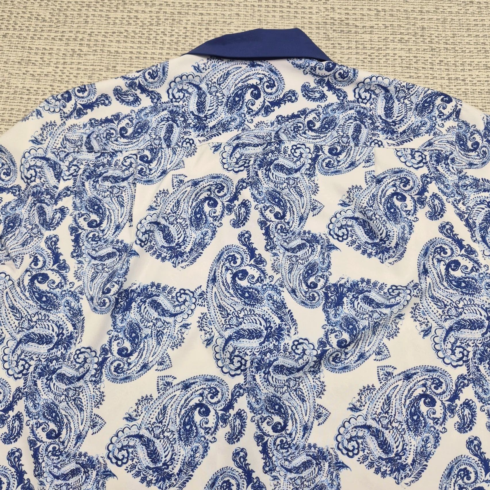 Tallia Tallia Sport Shirt Mens Large Button-Up Paisley Long Sleeve Stretch Casual Size US L / EU 52-54 / 3 - 7 Thumbnail