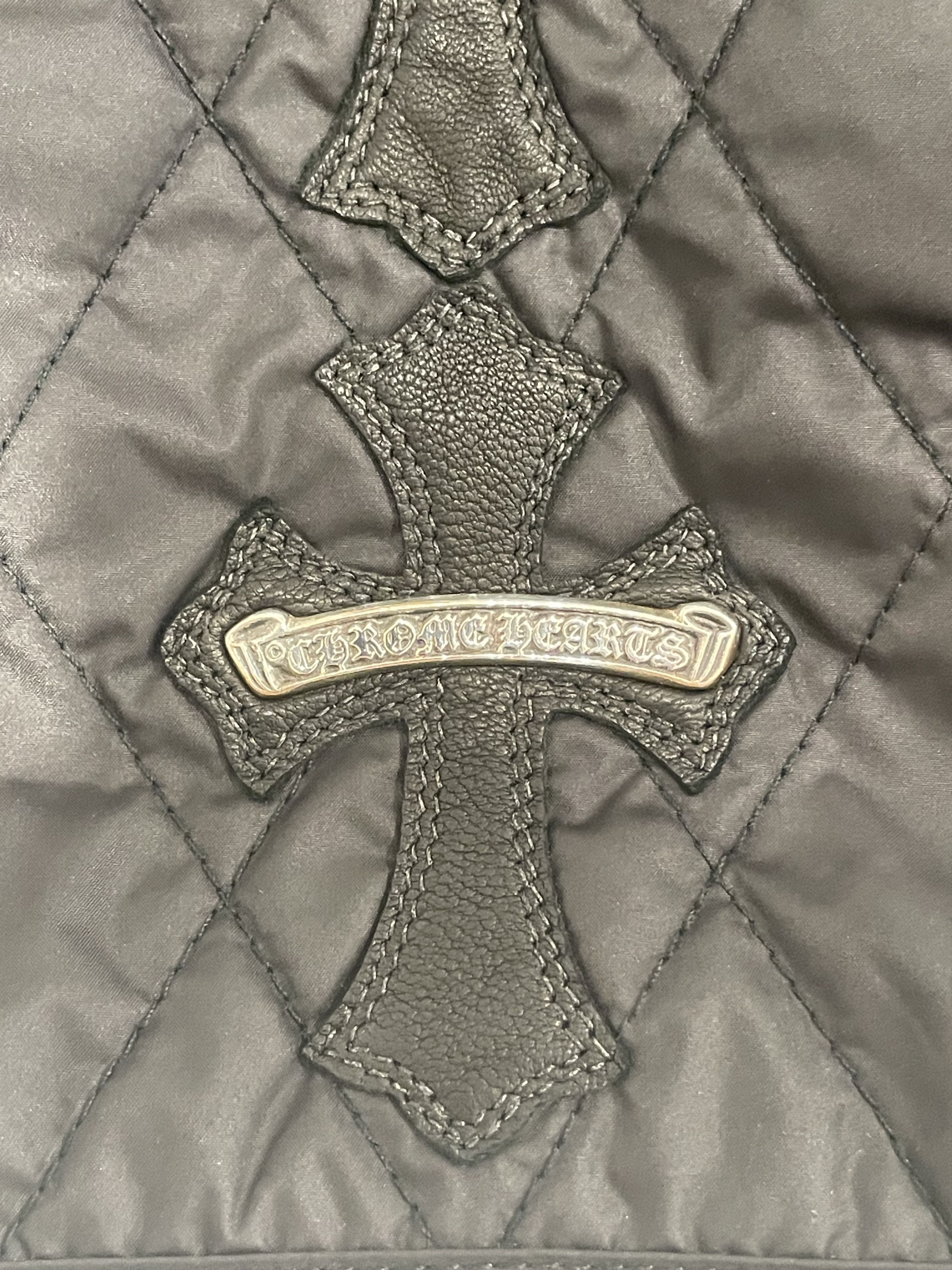Chrome Hearts Chrome Hearts Cross Patch Black Quilted Vest Size S / US 4 / IT 40 - 8 Thumbnail