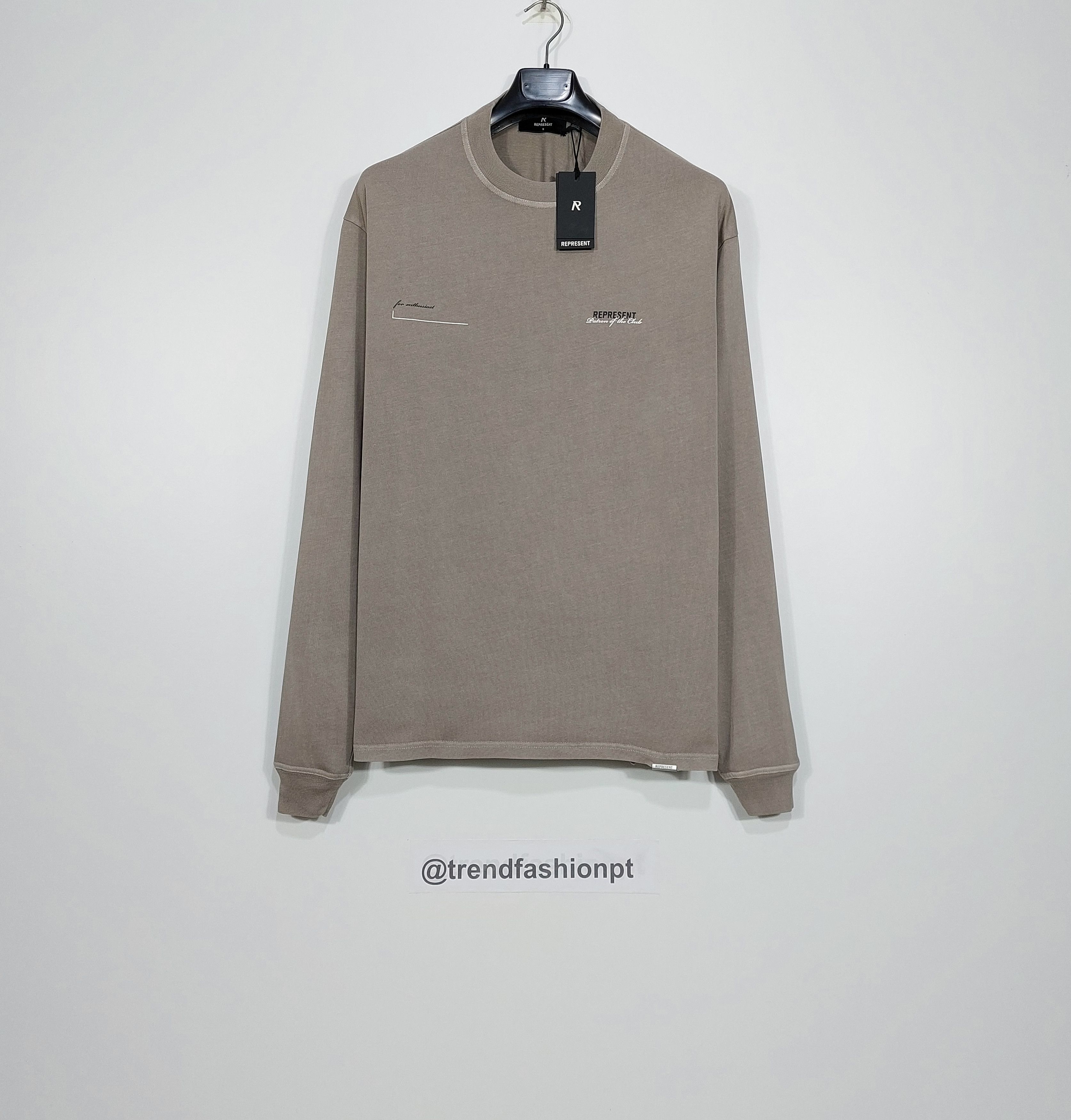 Represent Clo. patron of the club LS tshirt - mudstone S Size US S / EU 44-46 / 1 - 1 Thumbnail