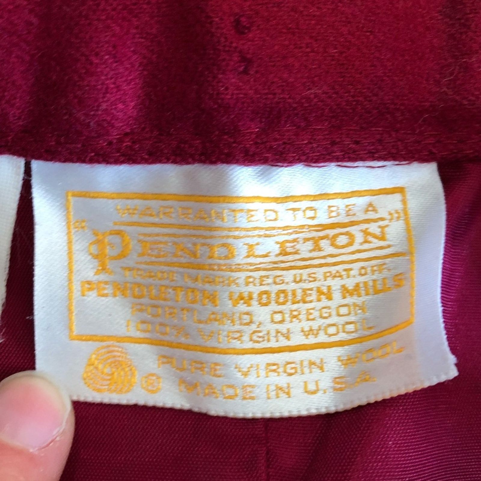 Pendleton Pendleton Vintage Wool Red Midi Pencil Skirt Womens 4 Size 27" / US 4 / IT 40 - 8 Thumbnail