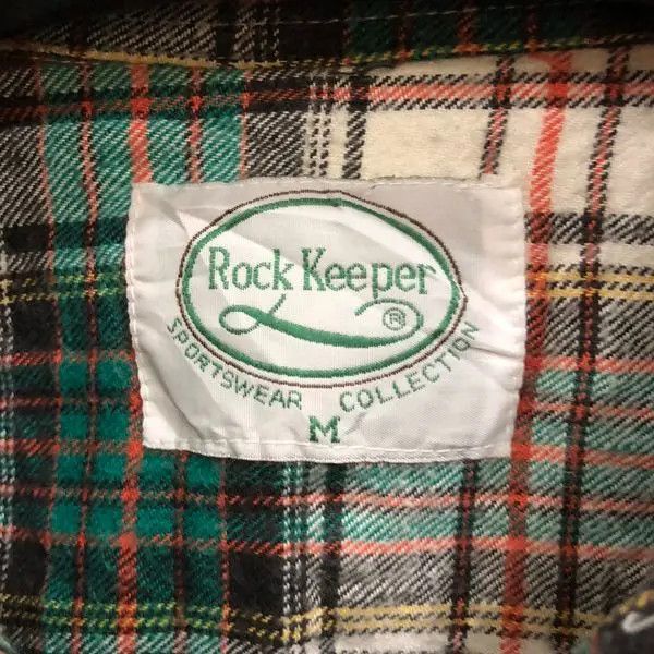 Flannel × Vintage Vintage Rock Keeper Plaid Tartan Flannel Shirt 👕 Size US M / EU 48-50 / 2 - 3 Thumbnail