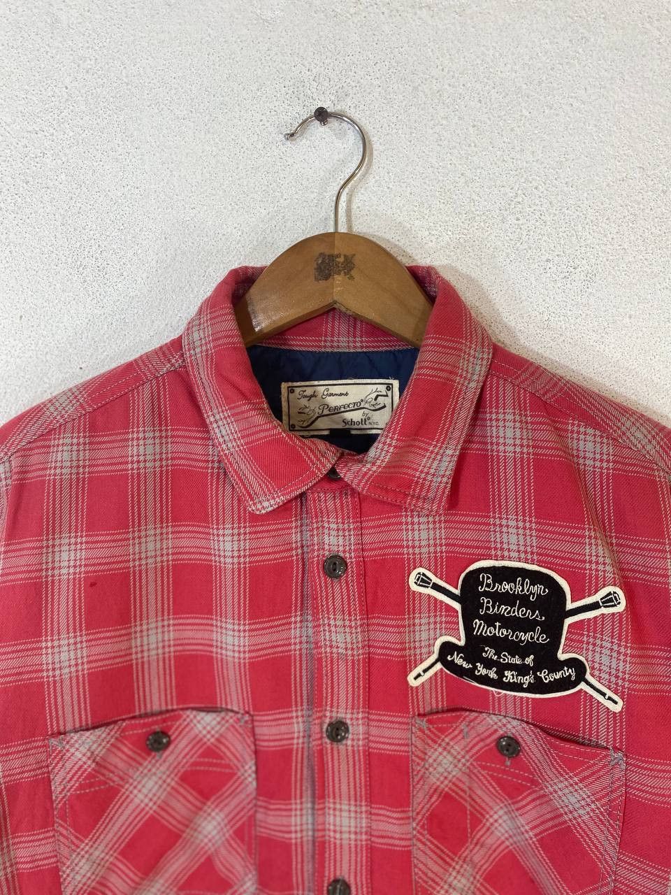 Schott schott perfecto shadow plaid flannel shirt quilted lining Size US S / EU 44-46 / 1 - 2 Thumbnail