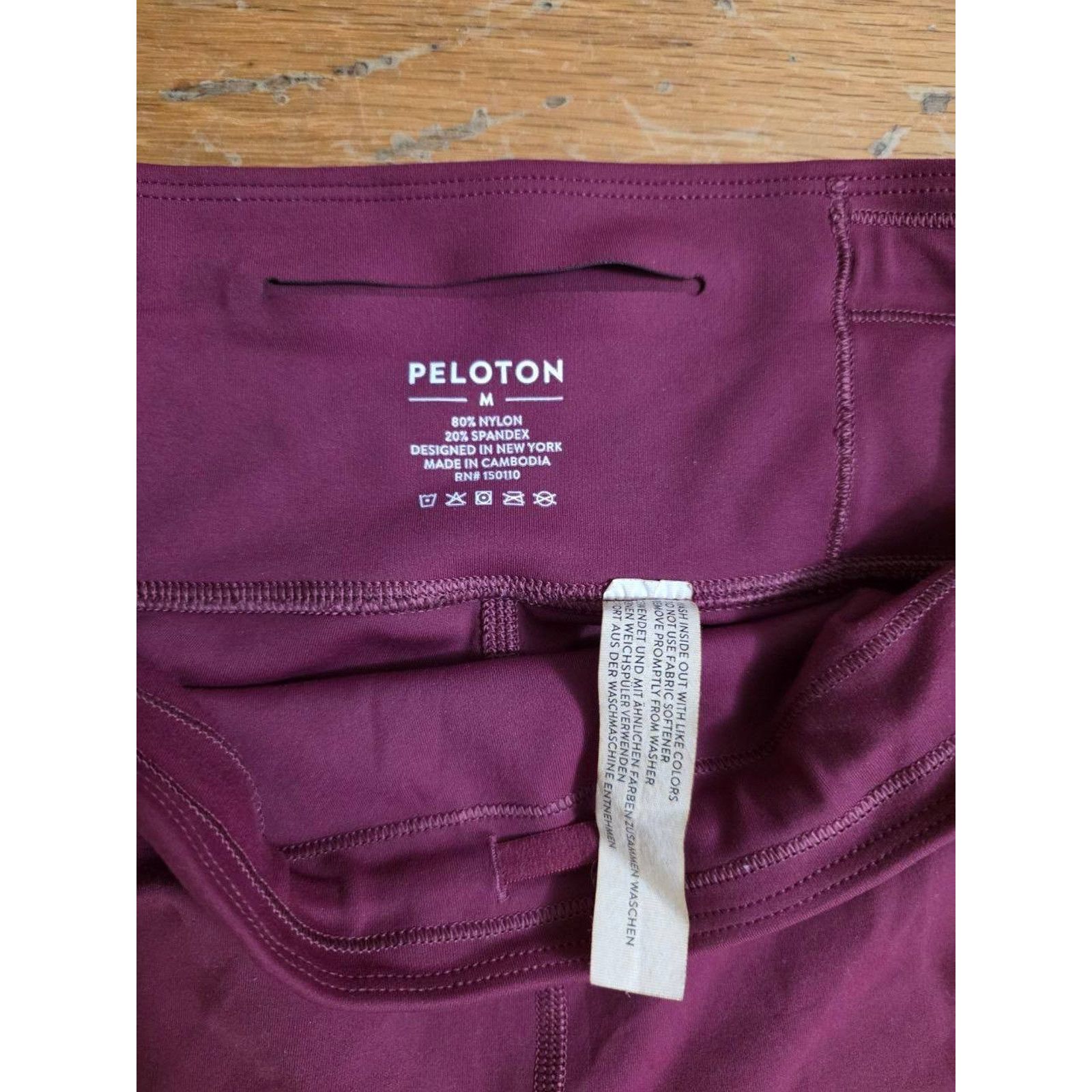 Peloton Peloton Move Mission Rib Insert Crop Leggings Purp M A001159 Size 22" - 5 Thumbnail