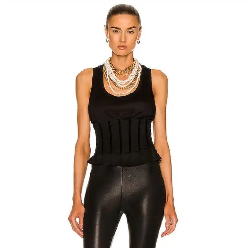 Tom Ford o1loc1c0625 TSJ493 Cut & Sewn Top in Black Size M / US 6-8 / IT 42-44 - 3 Thumbnail
