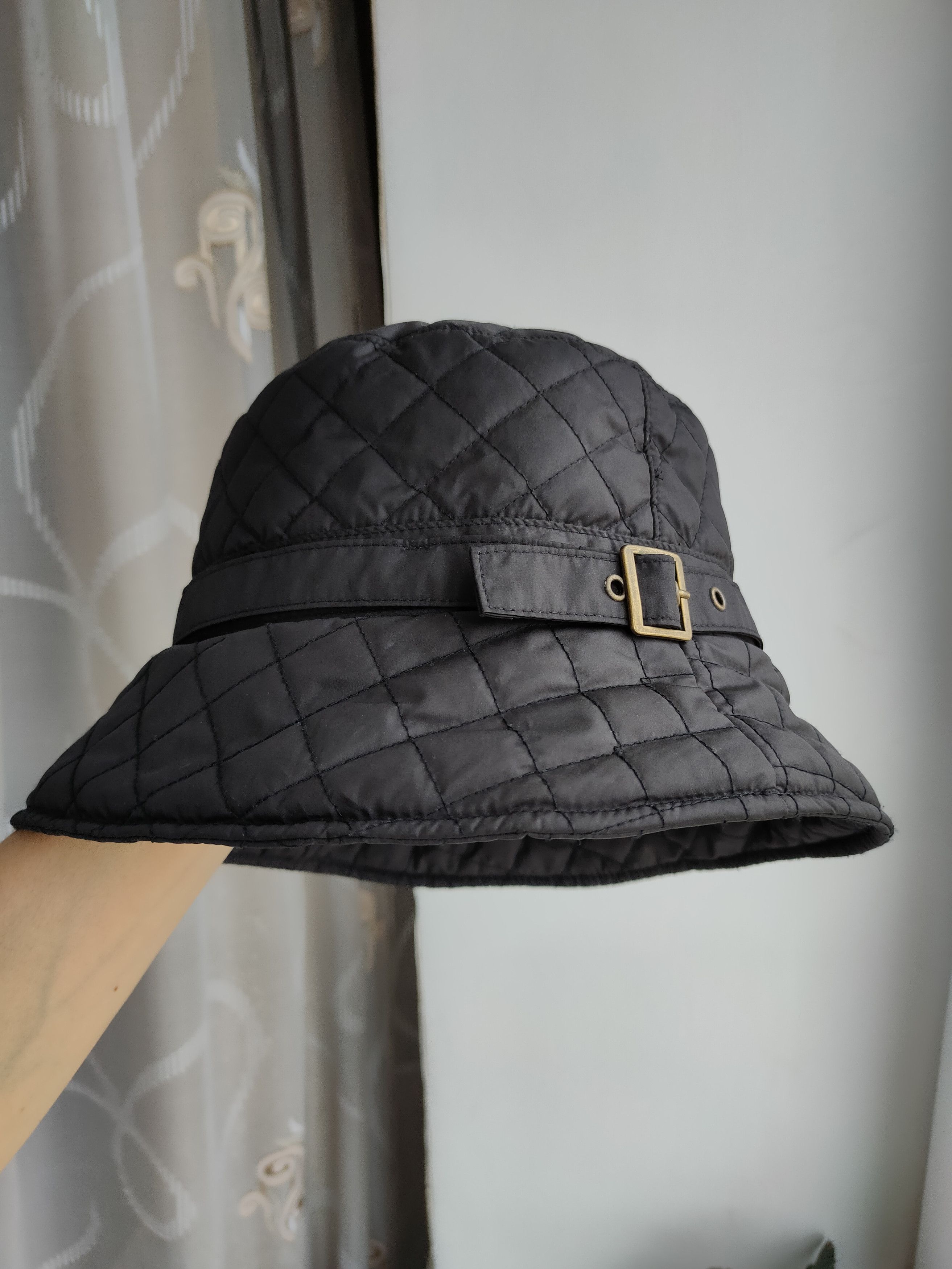 Barbour Vintage Barbour Bucket Hat Panama Barbour Guilted Unisex Size ONE SIZE - 2 Thumbnail