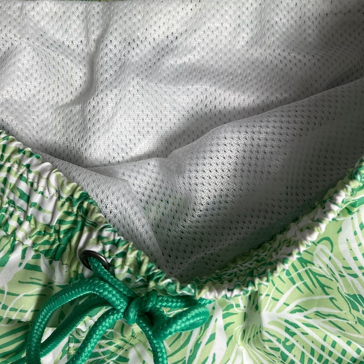 Club Room Club Room Tropical Palm Quick-Dry 7" Swim Trunks Green Large Size US 35 - 5 Thumbnail