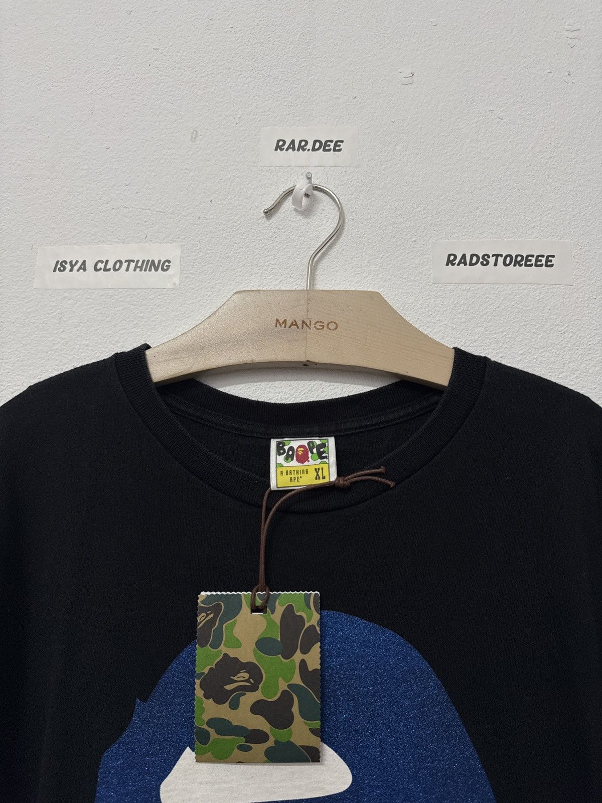 Bape A Bathing Ape Mirror Glittering Big Head Tee Size US XL / EU 56 / 4 - 5 Thumbnail