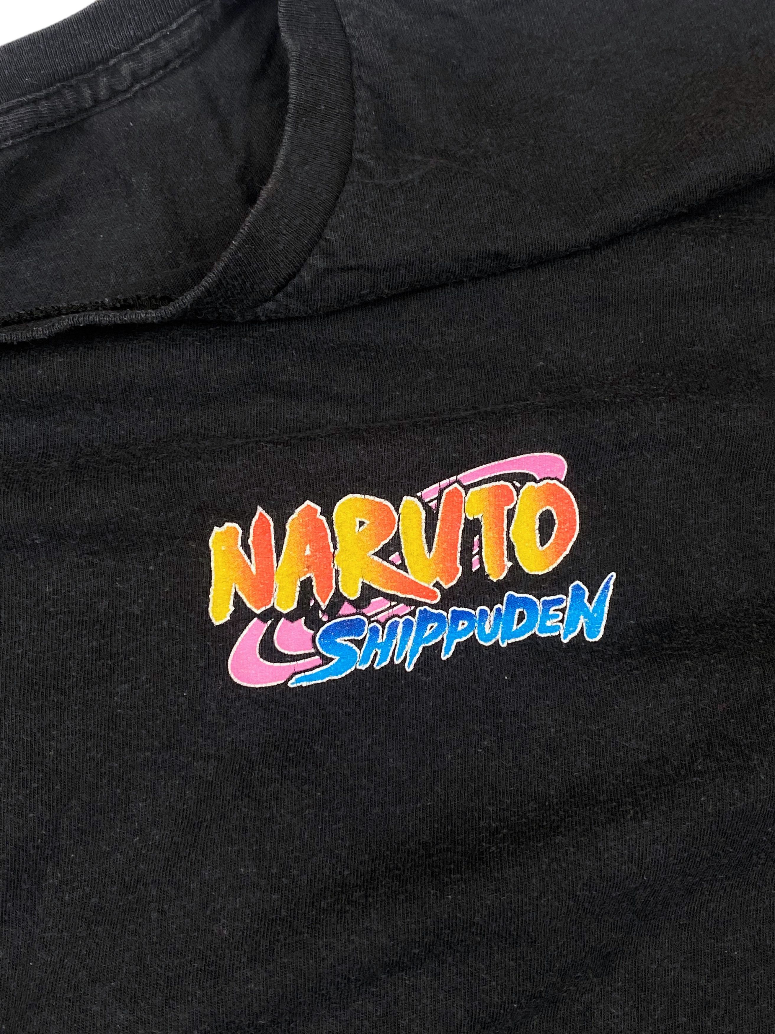 Anime Vintage NARUTO Graphic Huge Print Black T-Shirt Y2k M587 Size US XL / EU 56 / 4 - 5 Thumbnail