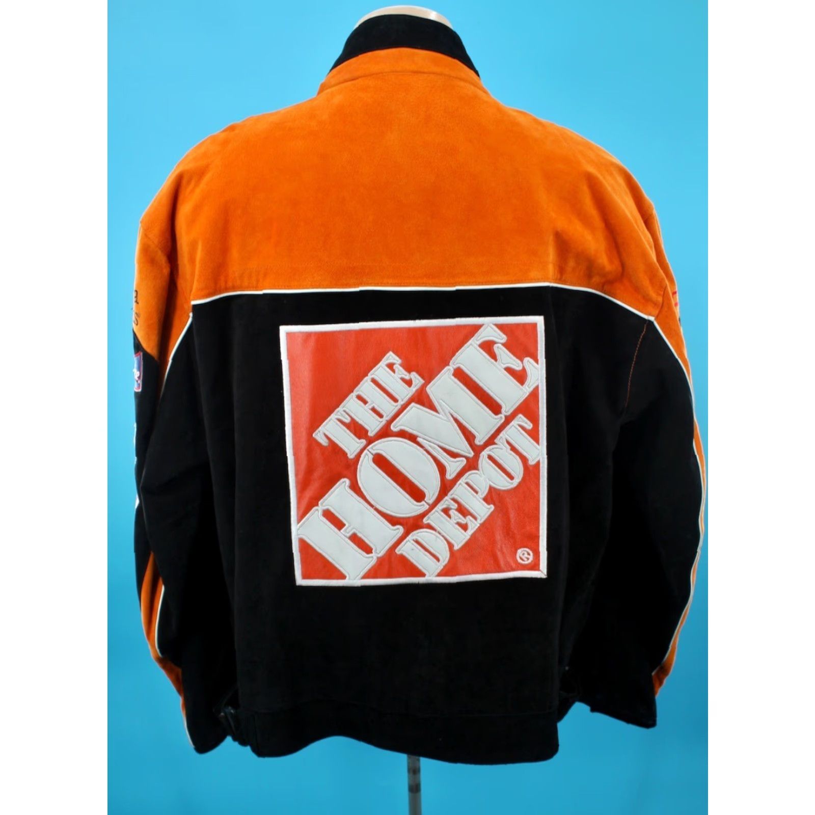 Chase Authentics NASCAR Jacket Mens VTG Suede Leather Tony Stewart Chase Authentics XL Orange Racing Jacket Size US XL / EU 56 / 4 - 3 Thumbnail