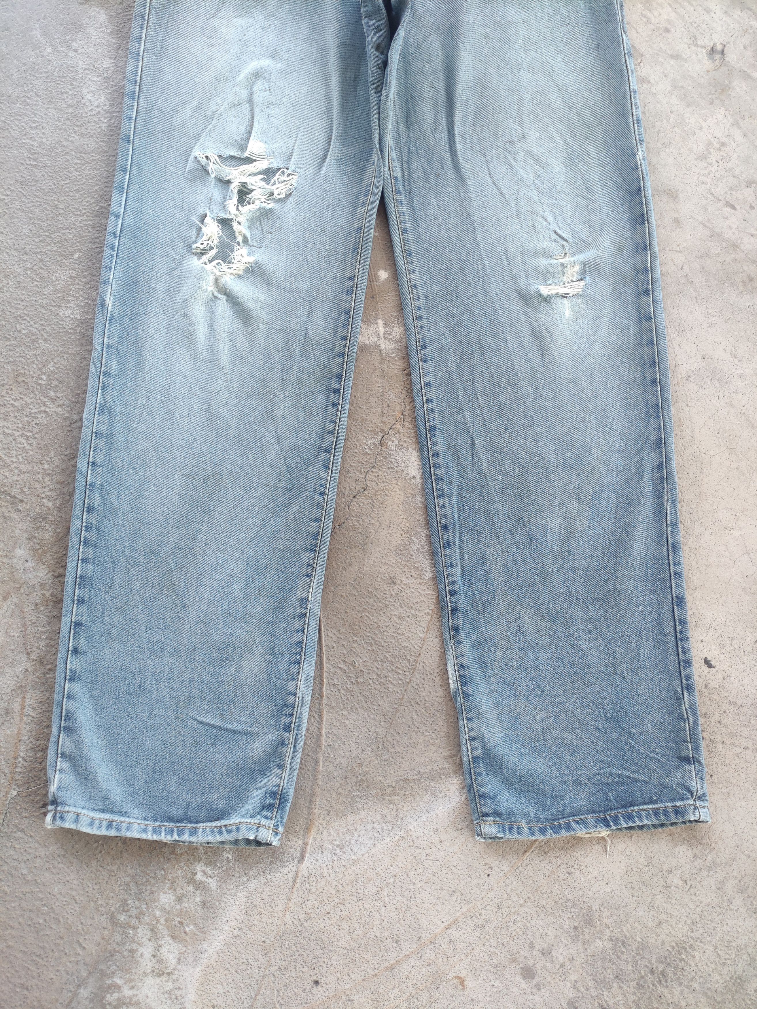 Edwin Vintage Edwin Jean Distressed Faded Denim Pants Size US 31 - 4 Thumbnail