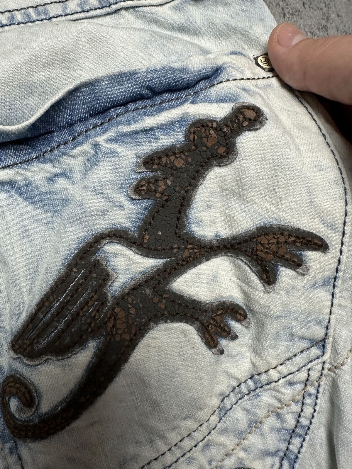 Roberto Cavalli 2000s Roberto Cavalli Wash Denim Pants y2k Opium Archive 90s Size US 36 / EU 52 - 11 Thumbnail