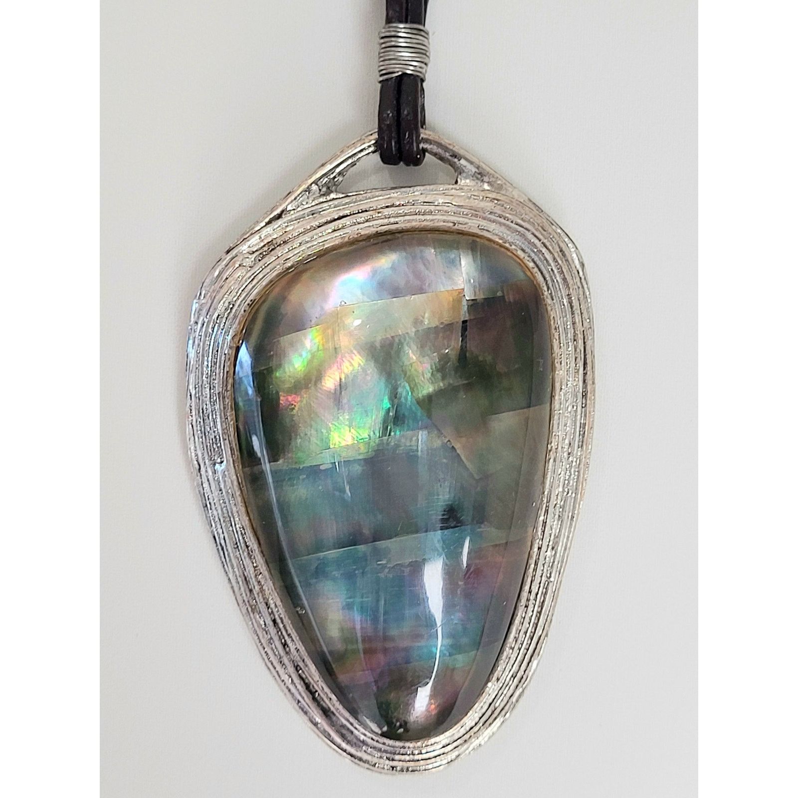 Abalone Pendant Necklace Vintage RLM Robert Lee Morris Soho