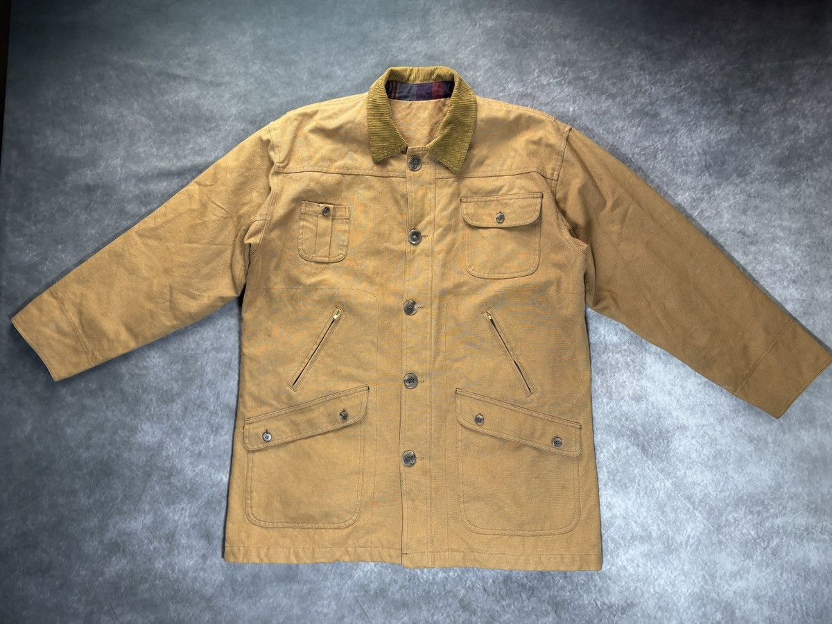 Vintage Vintage Canvas Hunting Jacket Lined Chore Coat Winter Workw Size US XL / EU 56 / 4 - 16 Thumbnail