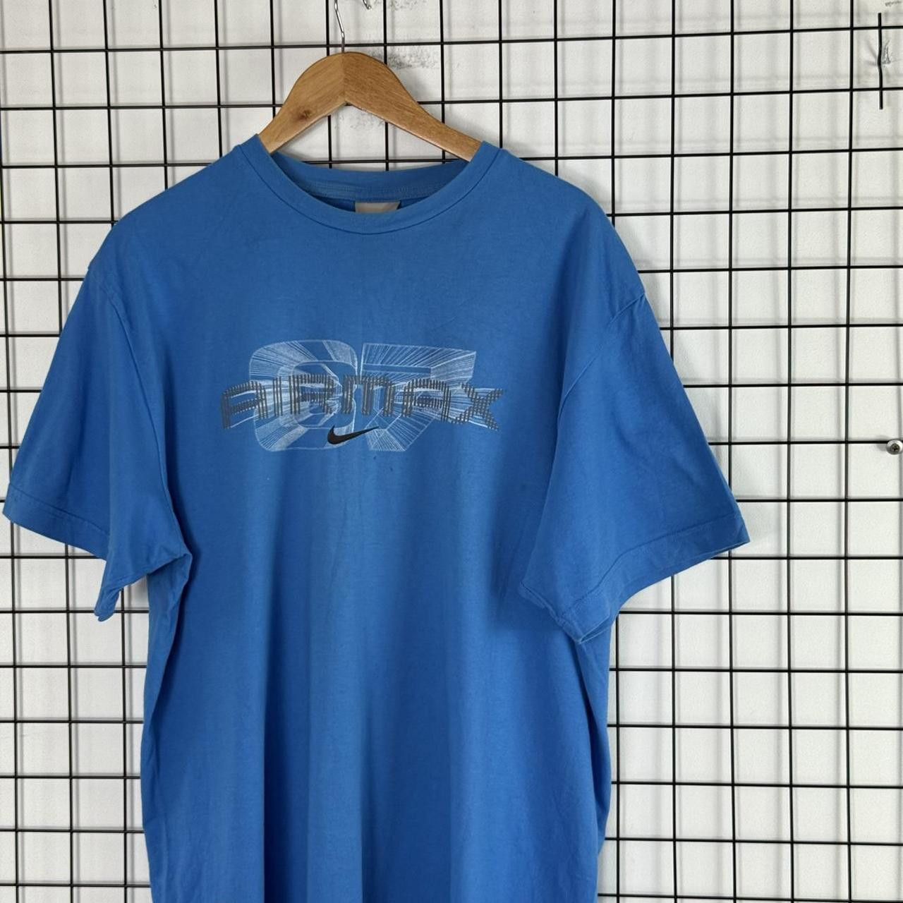 Nike Nike Vintage 90s Air Max Logo T shirt Blue Size US L / EU 52-54 / 3 - 3 Thumbnail