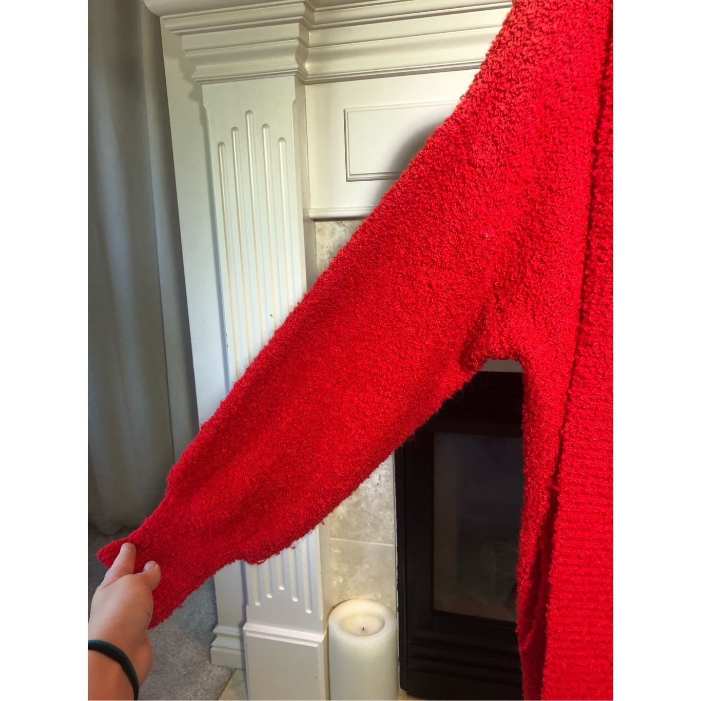 Other Silvercord Women’s Red Long Sleeve Grannycore Cardigan Sweater Size L Size L / US 10 / IT 46 - 4 Thumbnail