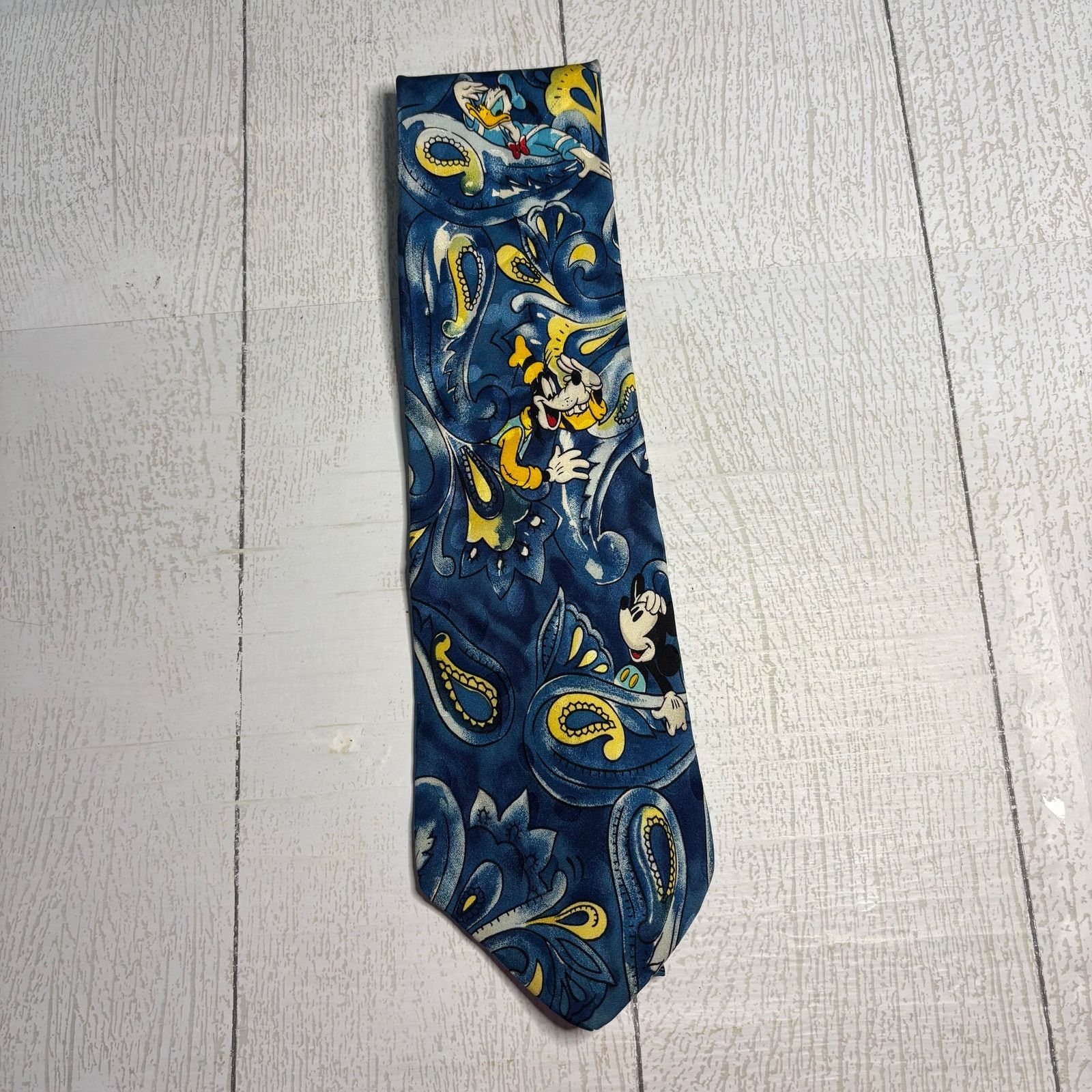 Disney Disney Store 100% Silk Paisley Necktie Size ONE SIZE - 1 Thumbnail