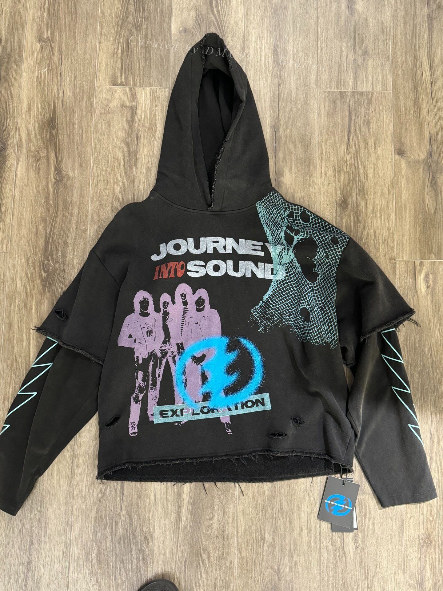 Vintage CEEC Fake Two-Piece Rock Hoodie Size US S / EU 44-46 / 1 - 1 Thumbnail
