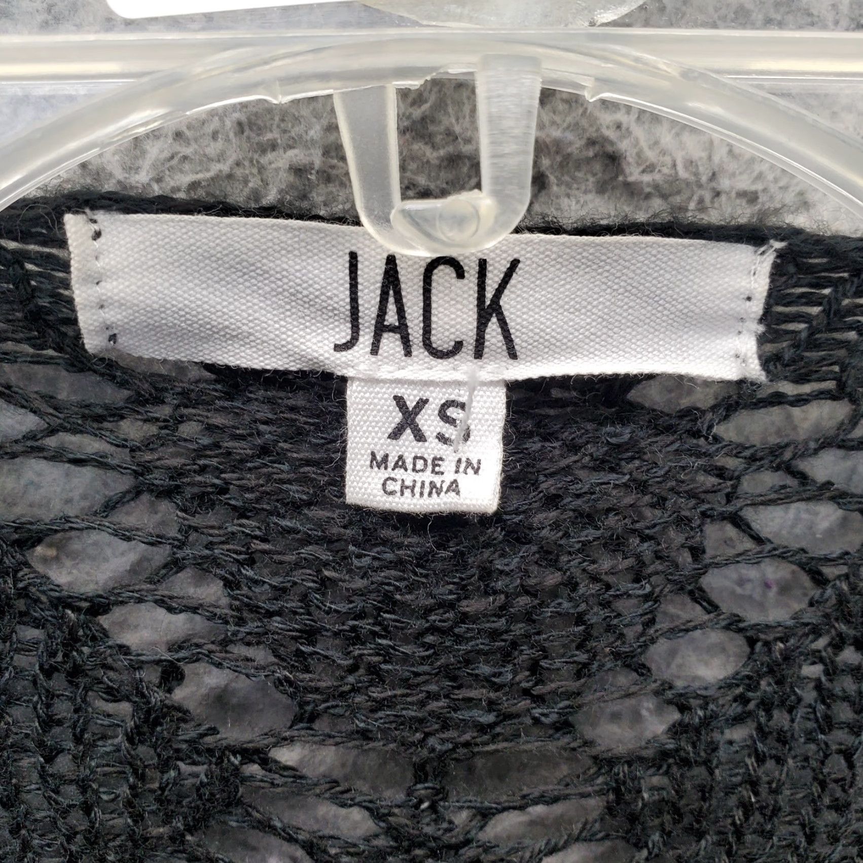 Vintage JACK Cardigan Womens XS Black Knitted Open Drape Front Lightweight Classic Fit Cardigan Size XS / US 0-2 / IT 36-38 - 5 Thumbnail
