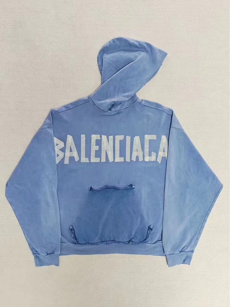 Balenciaga Balenciaga 24ss Haze Blue Adhesive Tape Masked Paper Alphab Size US M / EU 48-50 / 2 - 1 Thumbnail