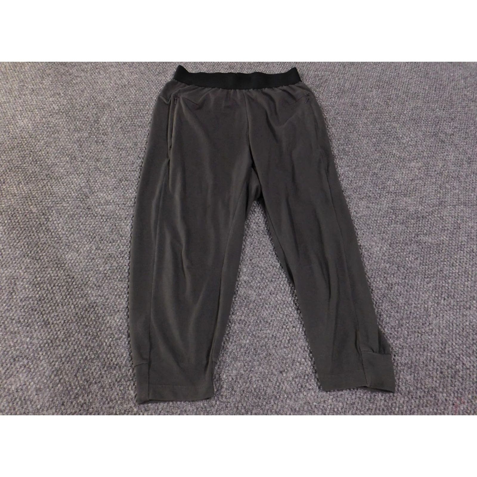 Adidas Adidas Jogger Pants Womens Medium Black Solid Zip Pocket Athletic 32x28 Track Size 32" / US 10 / IT 46 - 2 Thumbnail
