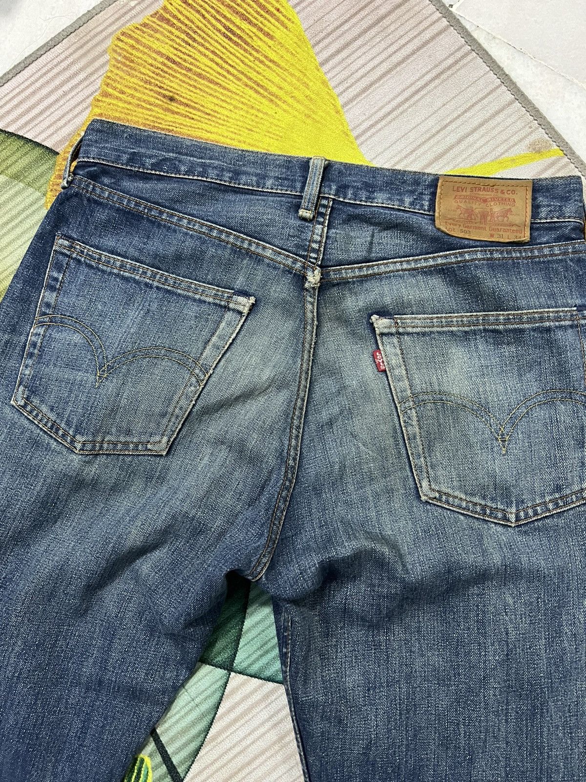 Levi's Vintage Levi’s 503 Distressed Denim Pants w32 Size US 32 / EU 48 - 4 Thumbnail