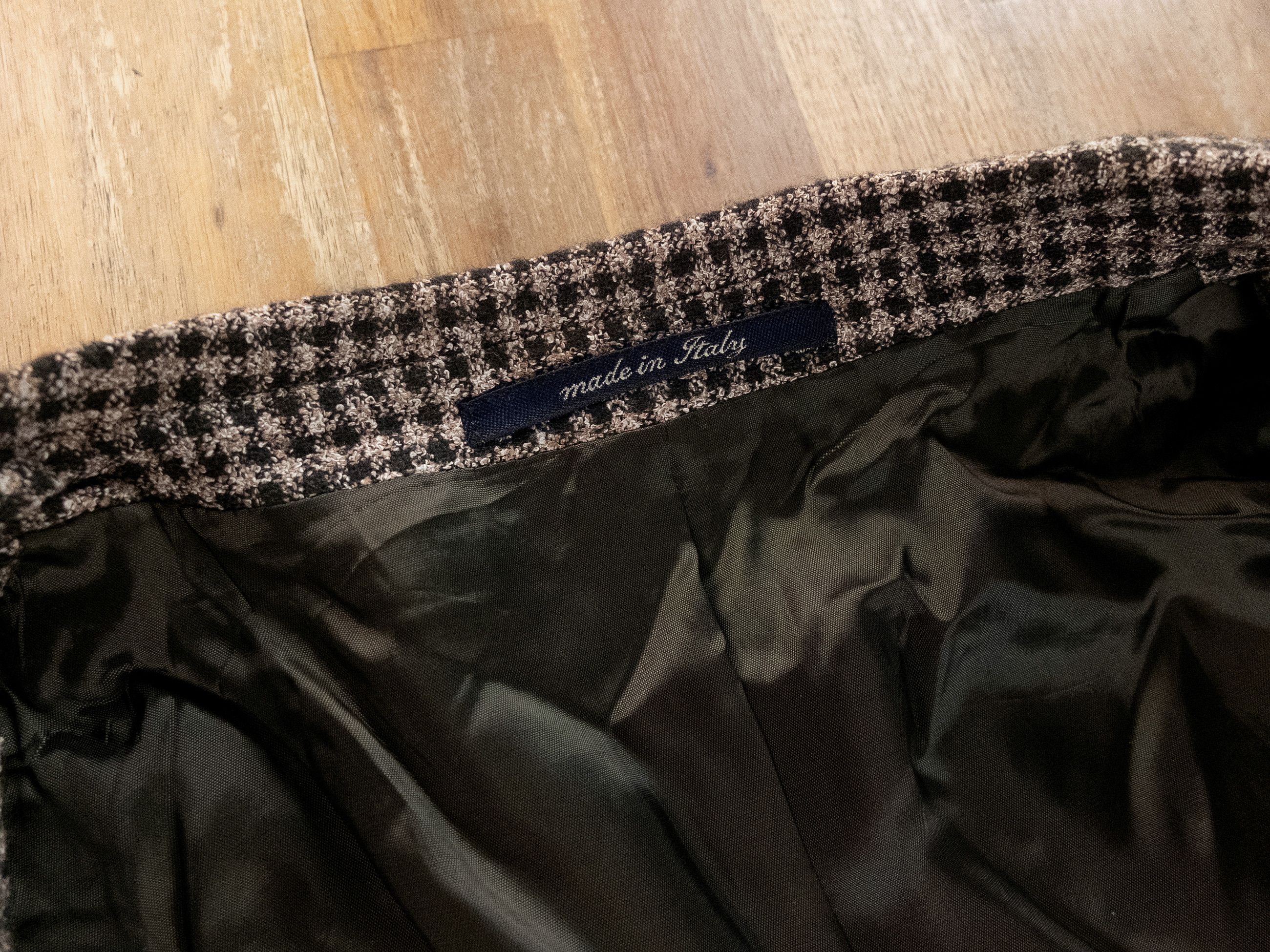 Other 100MAX Napoli brown gingham plaid sportcoat Size 40 Size 40R - 9 Thumbnail
