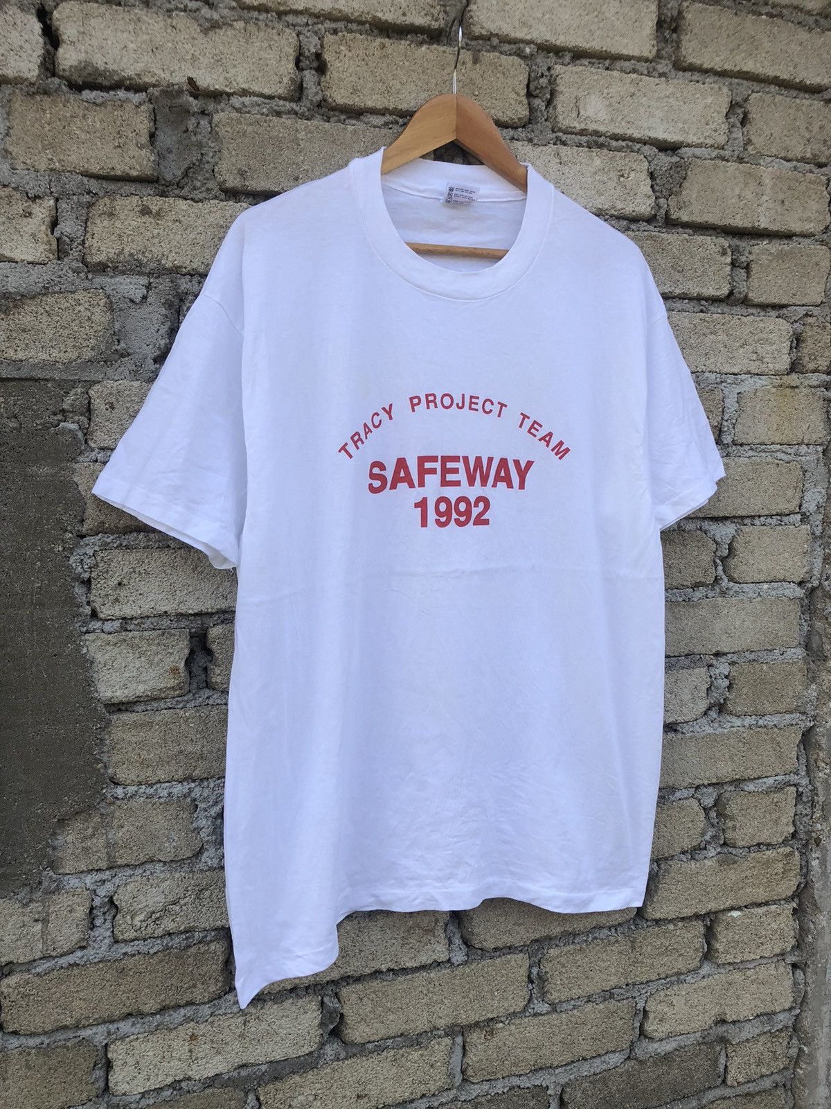 Japanese Brand × Vintage Vintage 90s Anvil 1992 Tracy Project Team Tshirts Size US XL / EU 56 / 4 - 3 Thumbnail